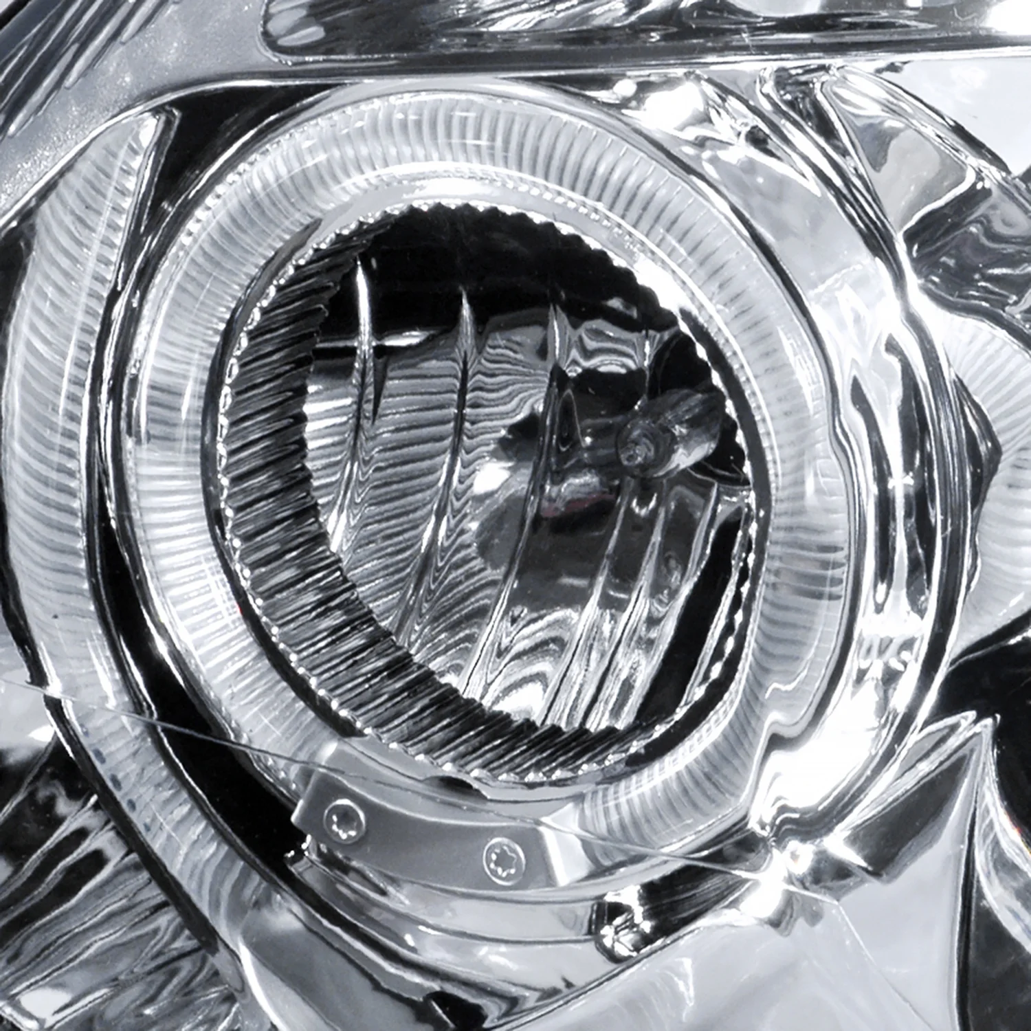 2003-2005 Dodge Neon Dual Halo Projector Headlights Chrome/Clear Lens - Image 3