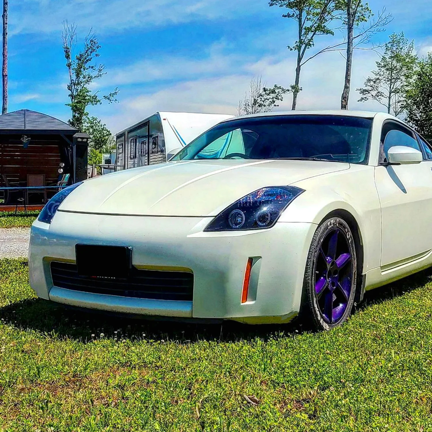 2003-2005 Nissan 350Z Dual Halo Projector Headlights Glossy Black/Smoke Lens - Image 10
