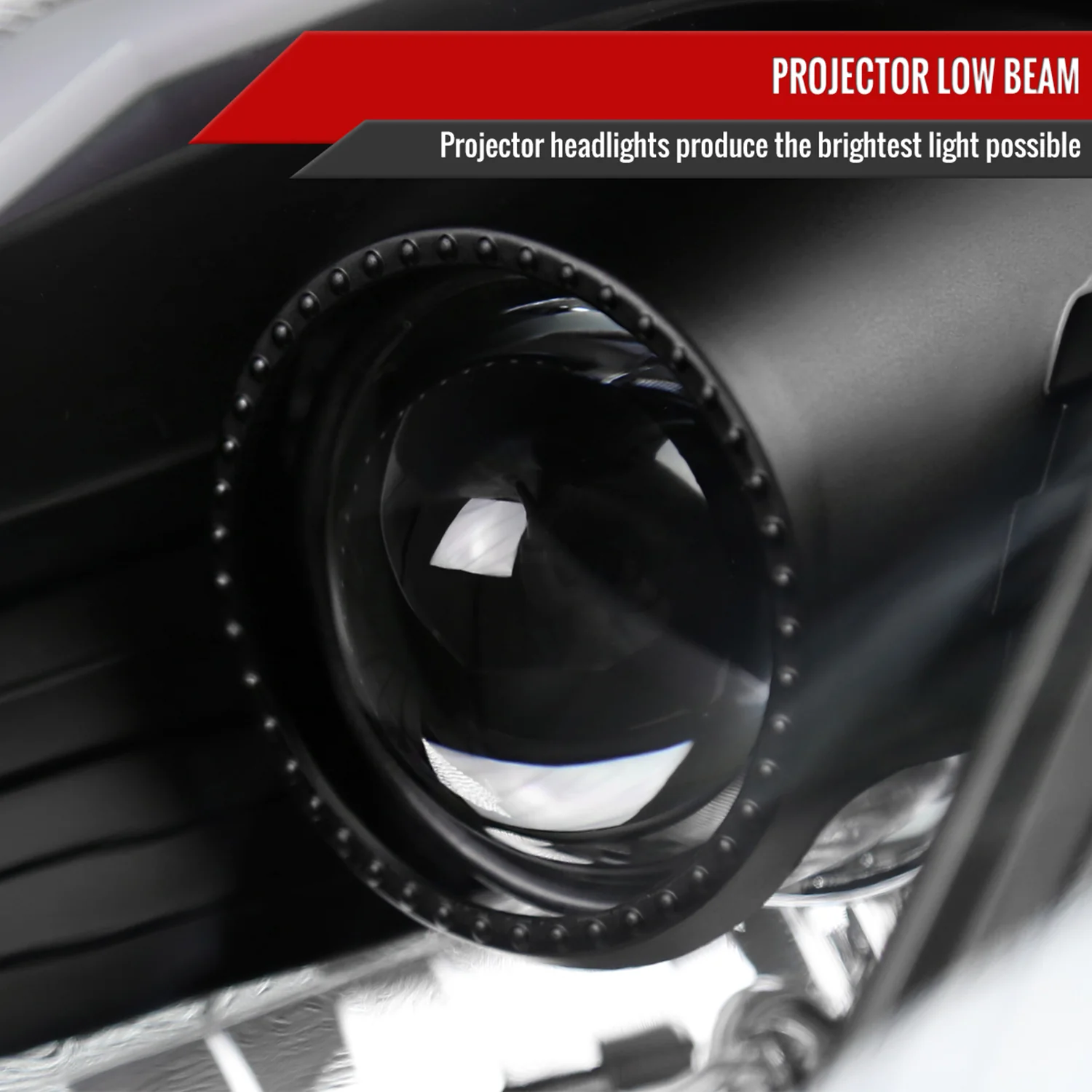 2003-2005 Nissan 350Z Turn Signal Animated LED Bar Projector Headlights Black - Image 4