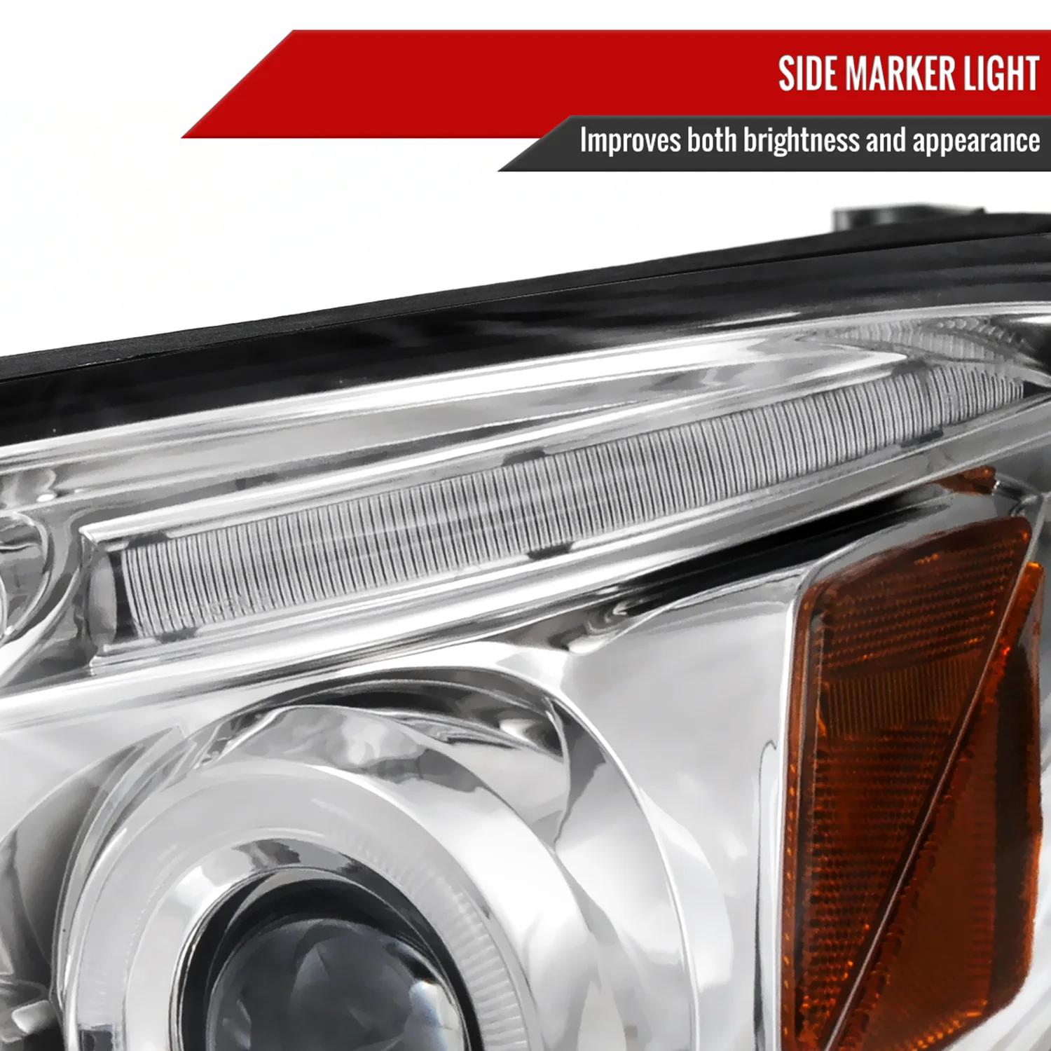 2003-2005 Toyota 4Runner Dual Halo Projector Headlights Chrome/Clear Lens - Image 6