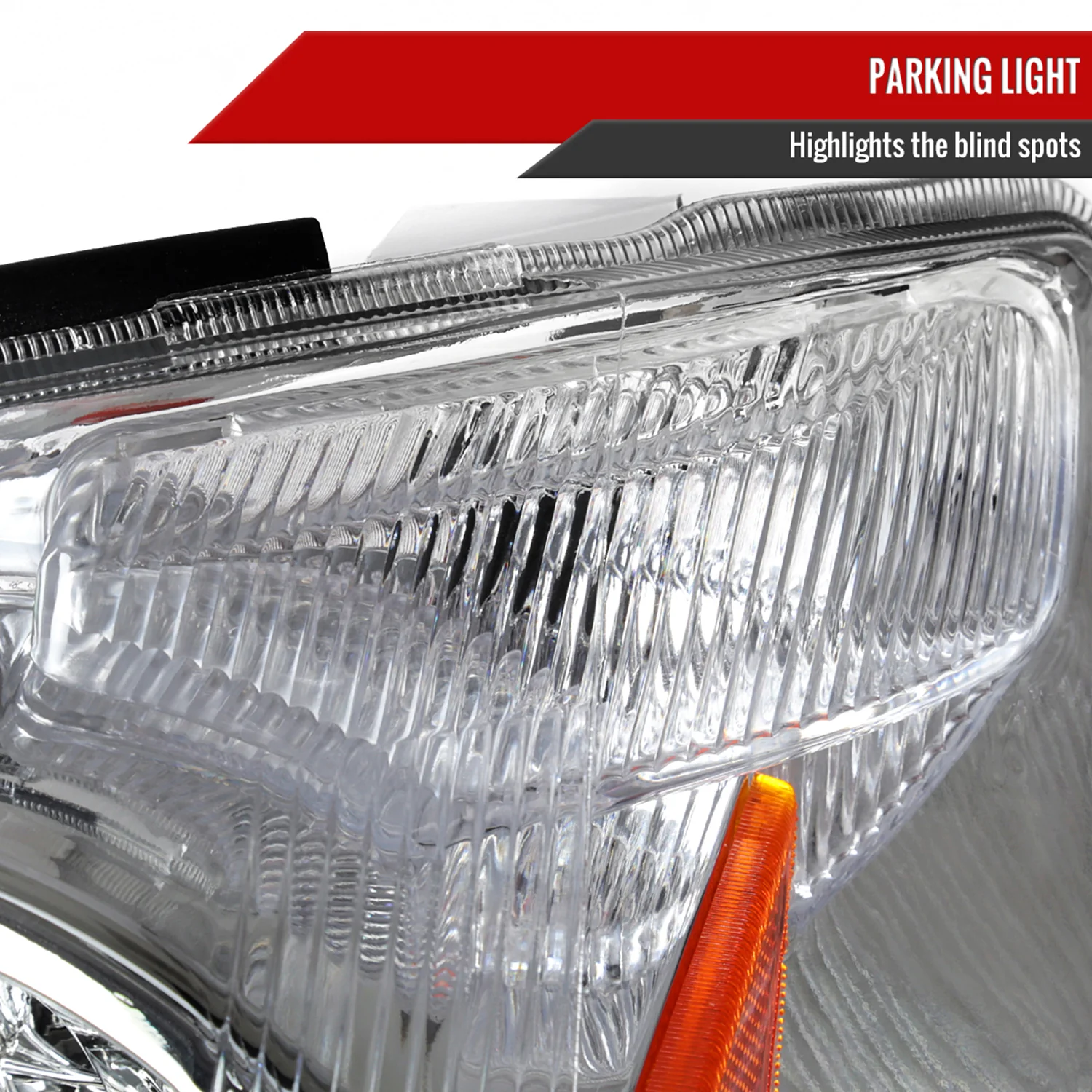 2003-2005 Toyota 4Runner Factory Style Headlights Chrome Housing/Clear Lens - Image 5