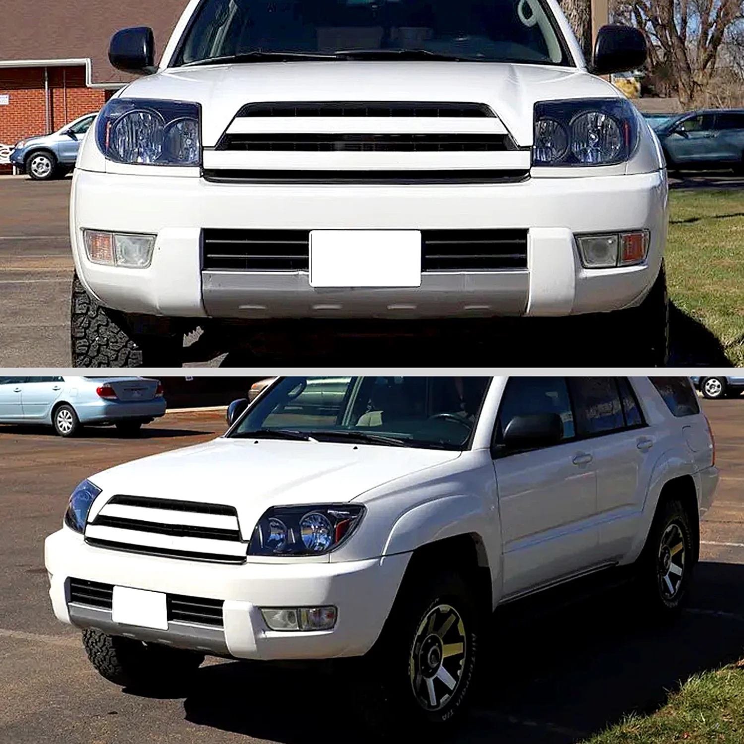 2003-2005 Toyota 4Runner Factory Style Headlights Matte Black/Clear Lens - Image 9