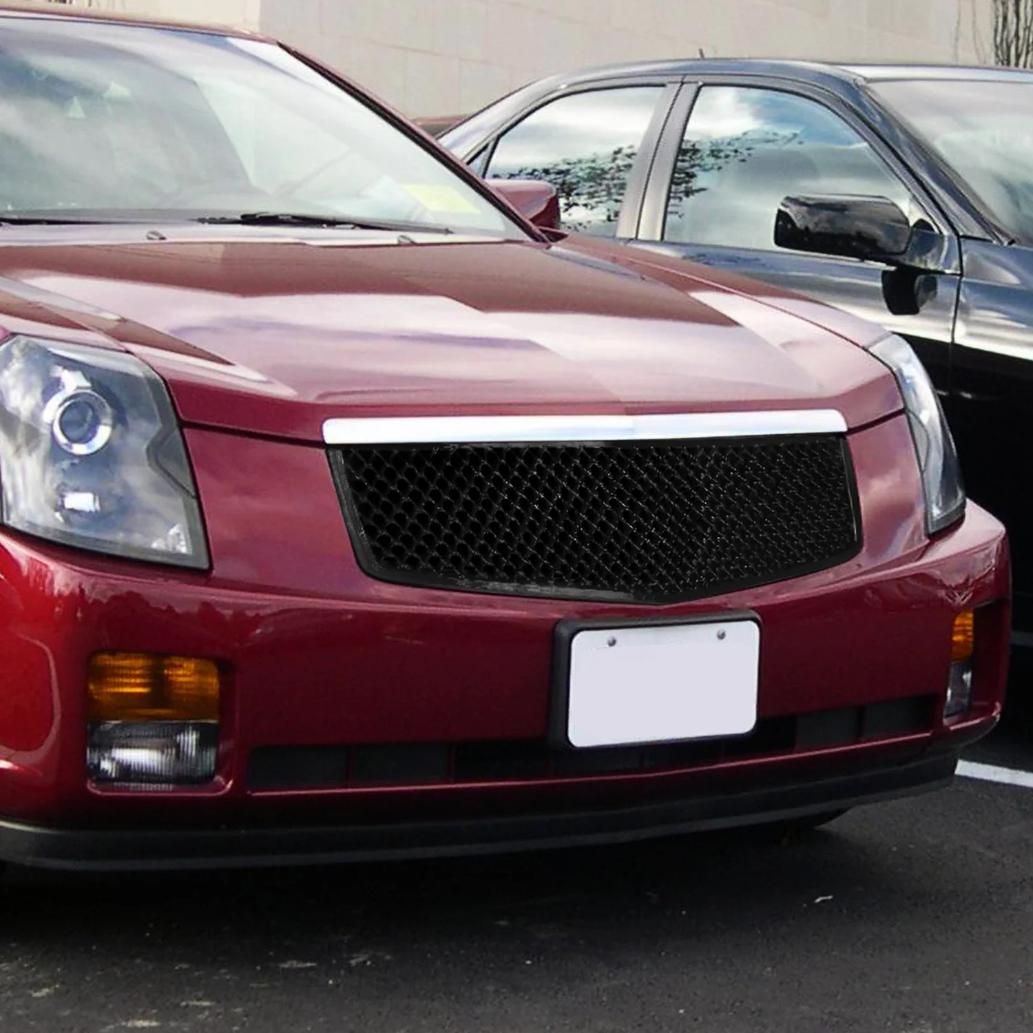 2003-2007 Cadillac CTS Glossy Black ABS Mesh Grille - Image 8