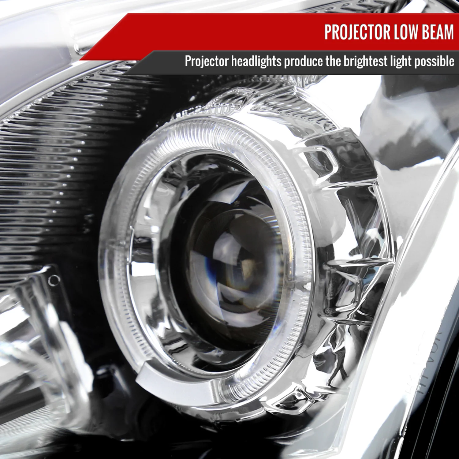 2003-2007 Cadillac CTS Halo LED Turn Signal Projector Headlights Chrome - Image 4