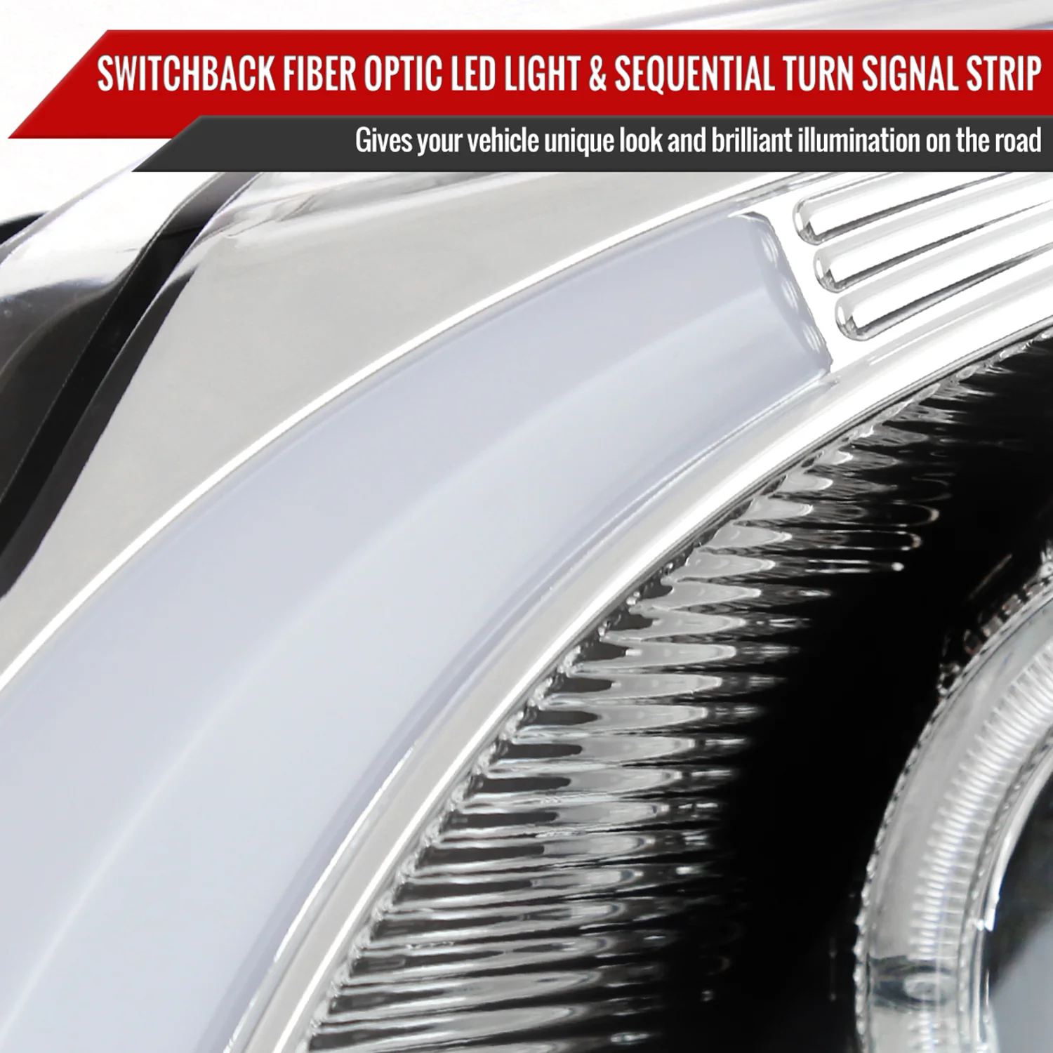 2003-2007 Cadillac CTS Halo LED Turn Signal Projector Headlights Chrome - Image 6