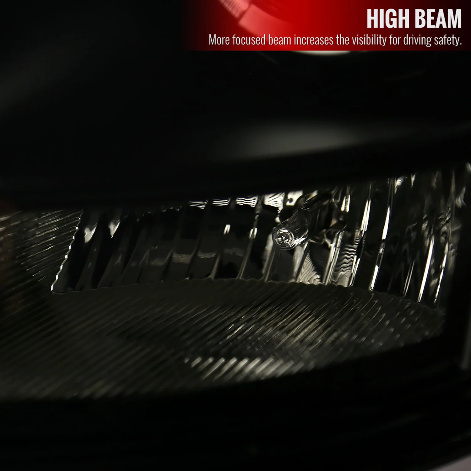 2003-2007 Cadillac CTS Halo Projector Headlights Black Housing/Smoke Lens - Image 4