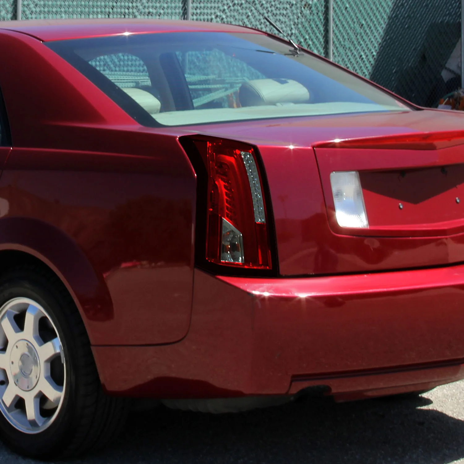 2003-2007 Cadillac CTS LED Tail Lights Chrome Housing/Red Smoke Lens - Image 9