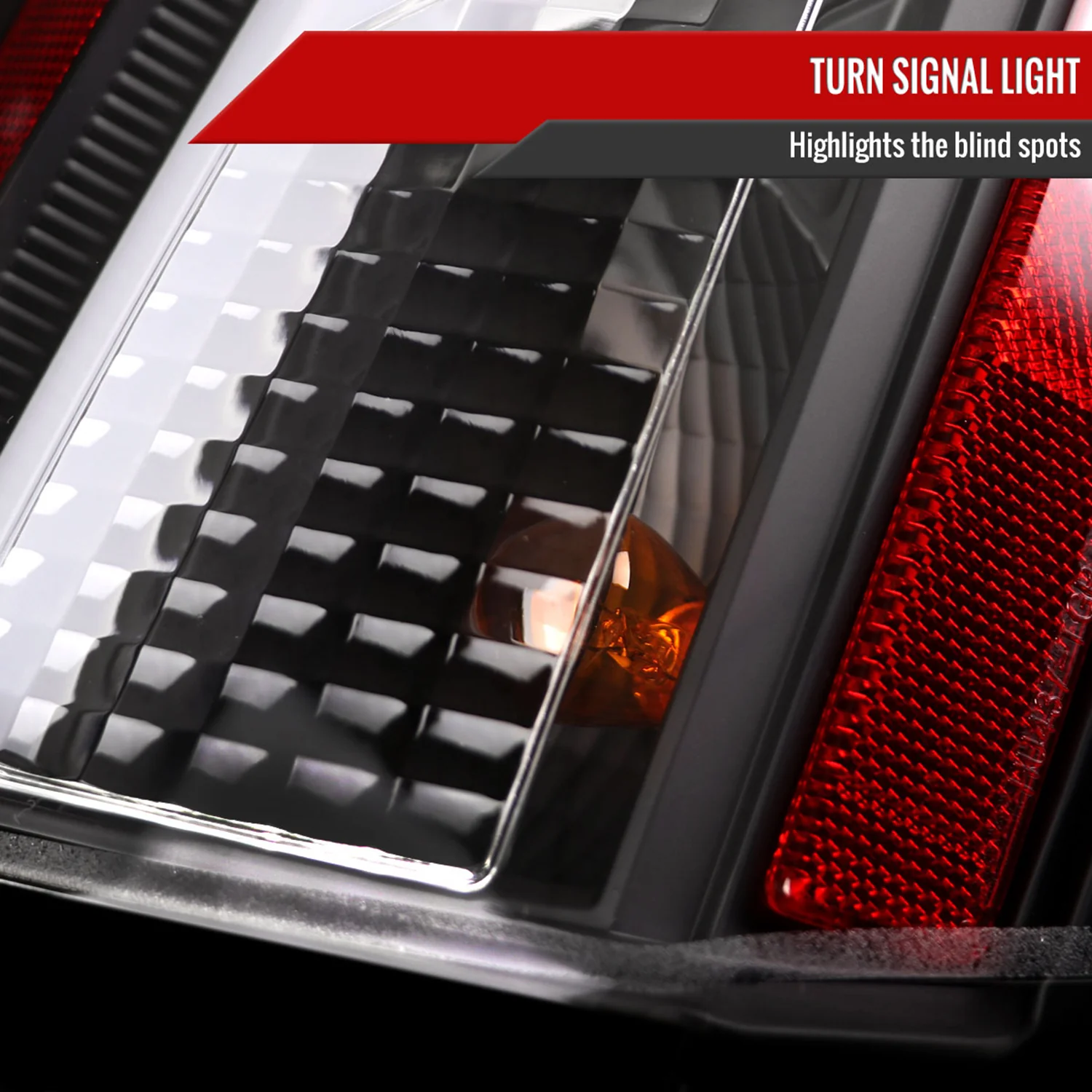 2003-2007 Cadillac CTS LED Tail Lights Matte Black Housing/Clear Lens - Image 6