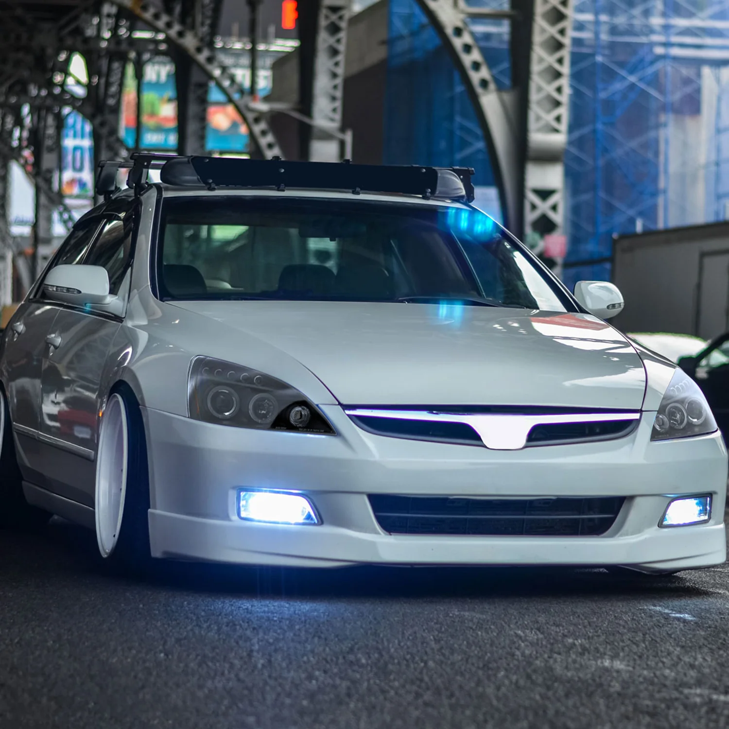 2003-2007 Honda Accord Dual Halo Projector Headlights Matte Black/Clear Lens - Image 9