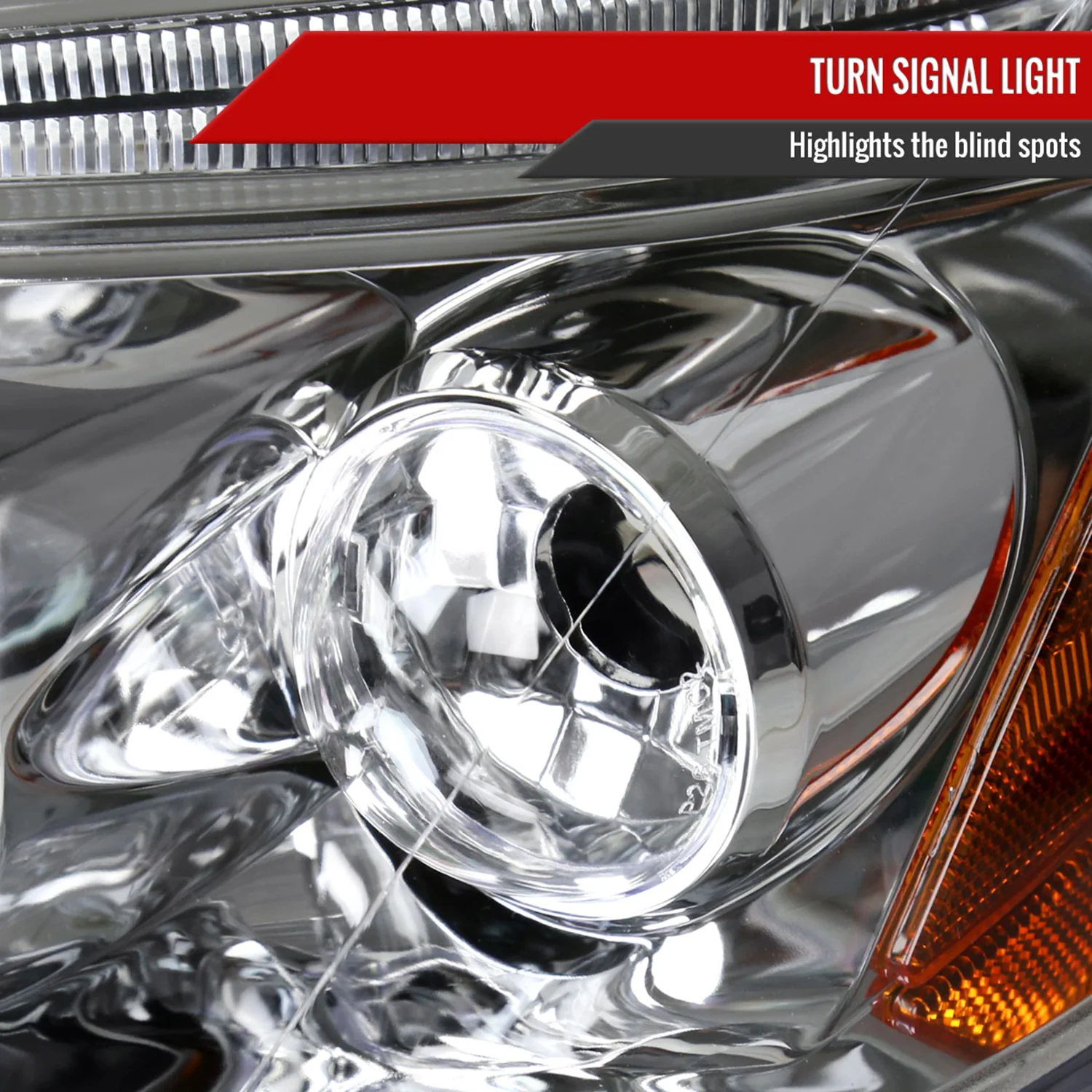 2003-2008 Toyota Corolla Dual Halo Projector Headlights Chrome/Clear Lens - Image 6