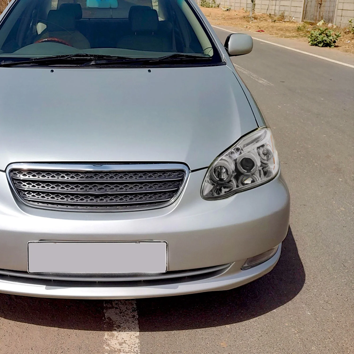 2003-2008 Toyota Corolla Dual Halo Projector Headlights Chrome/Clear Lens - Image 9