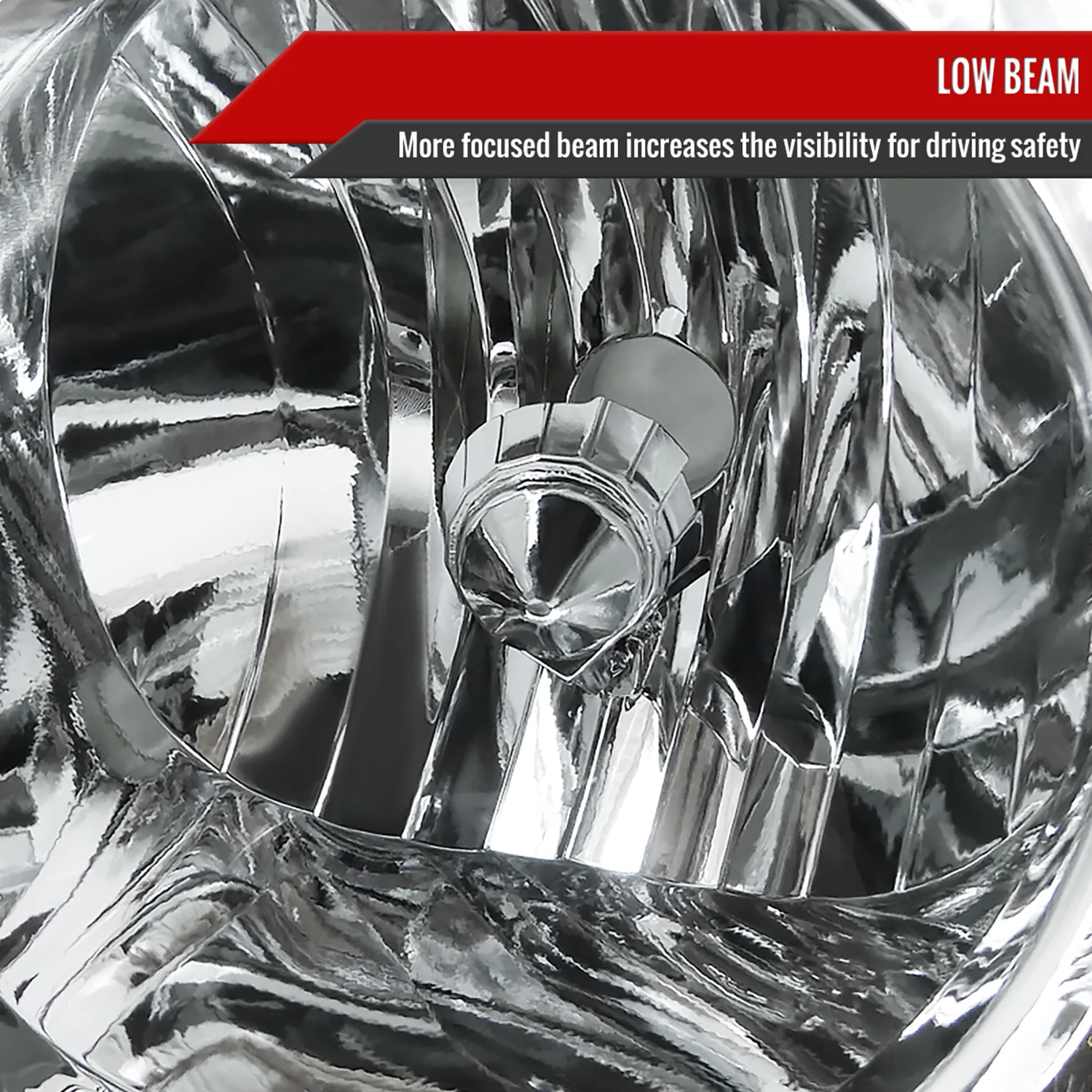 2003-2008 Toyota Corolla Factory Style Headlights Chrome Housing/Clear Lens - Image 3