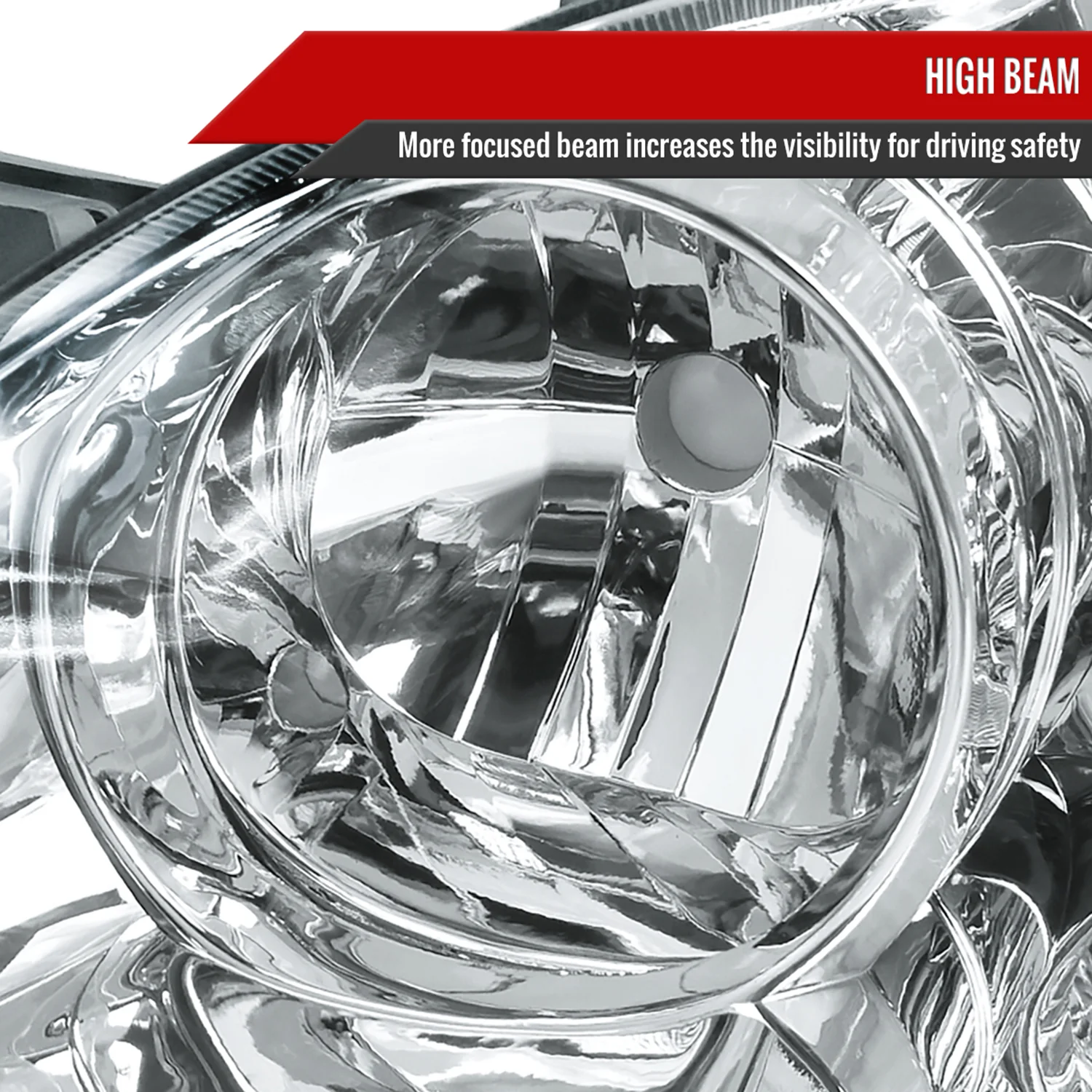 2003-2008 Toyota Corolla Factory Style Headlights Chrome Housing/Clear Lens - Image 4