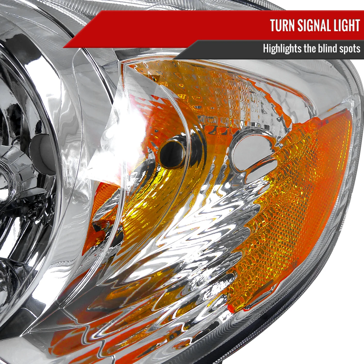 2003-2008 Toyota Corolla Factory Style Headlights Chrome Housing/Clear Lens - Image 5