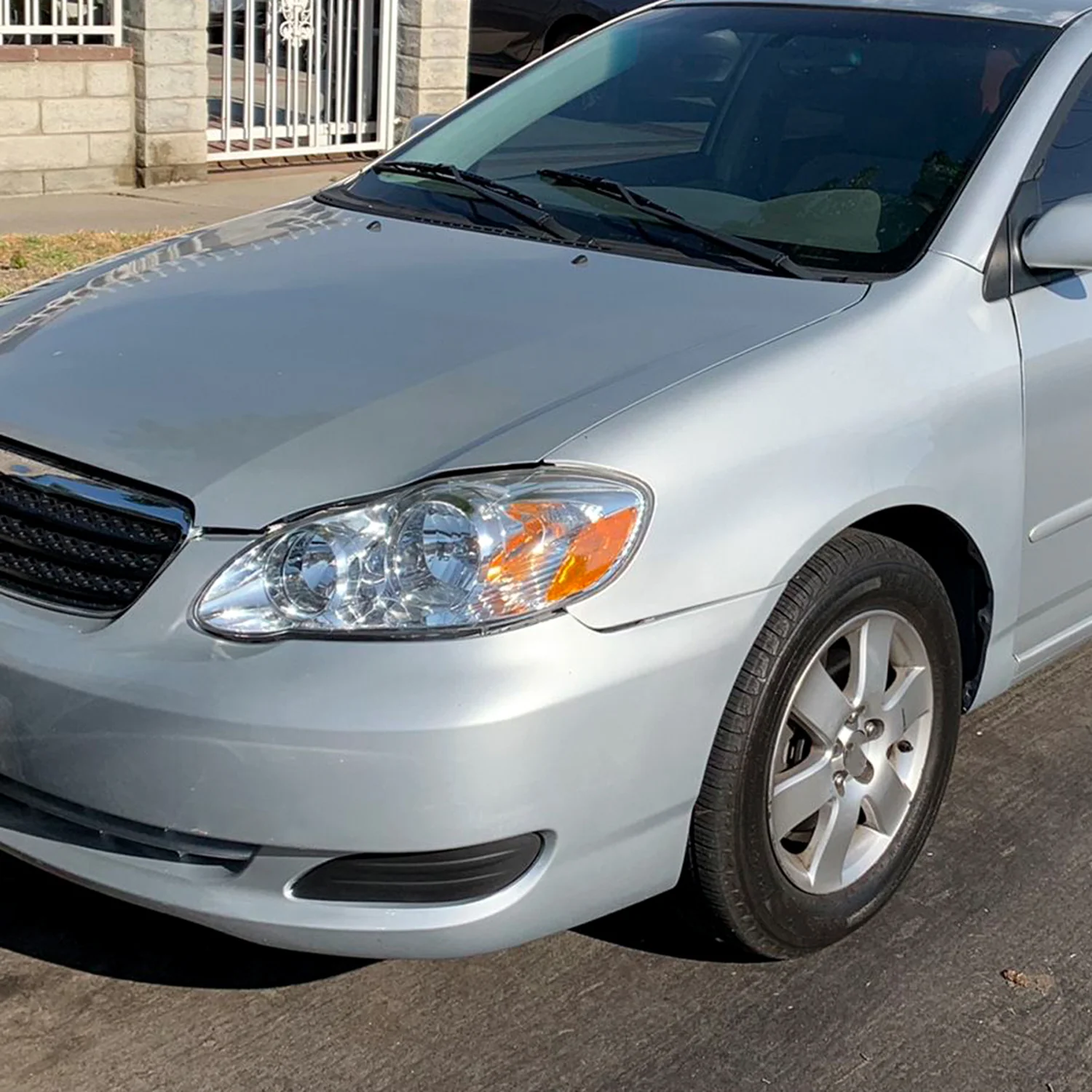 2003-2008 Toyota Corolla Factory Style Headlights Chrome Housing/Clear Lens - Image 9