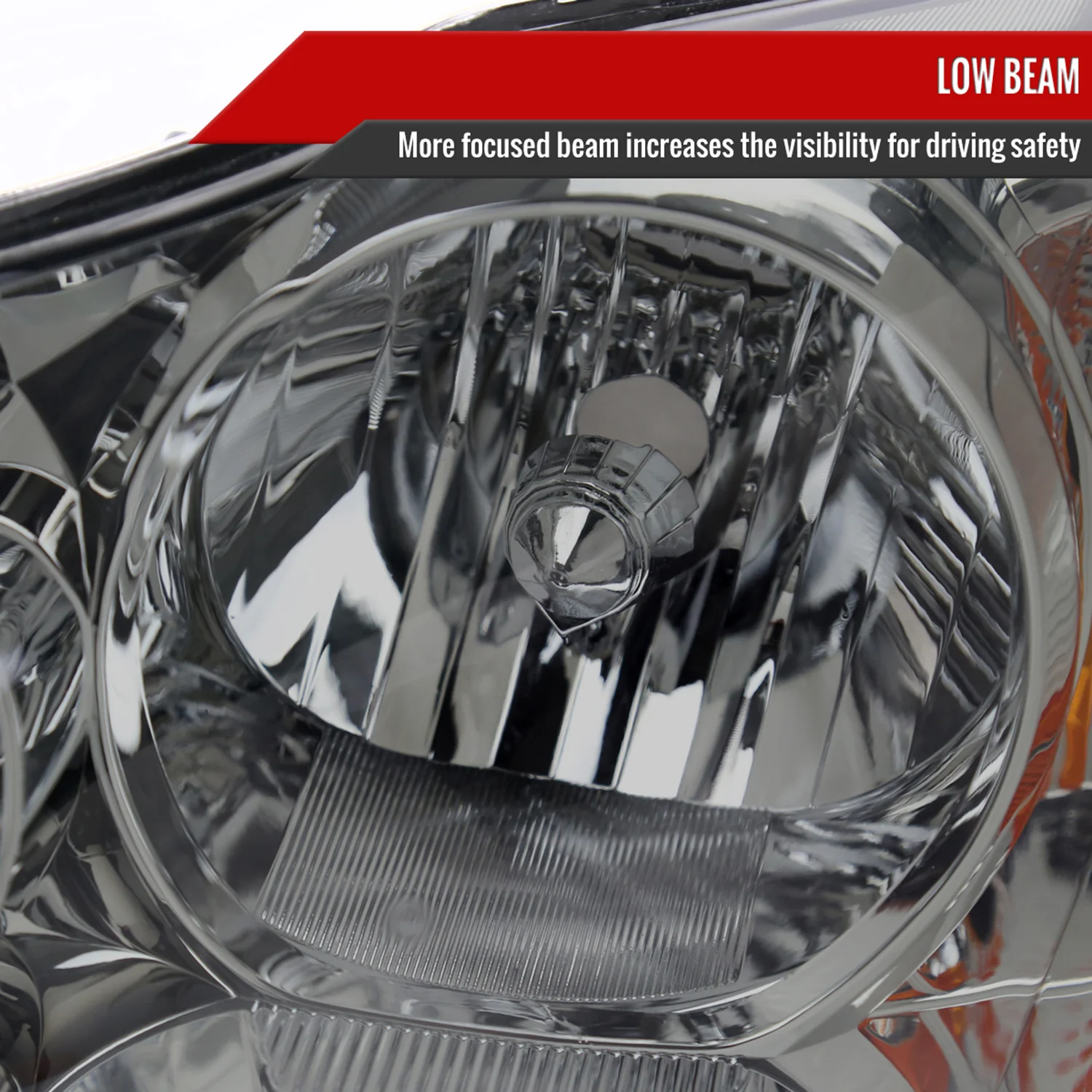 2003-2008 Toyota Corolla Factory Style Headlights Chrome/Light Smoke Lens - Image 3