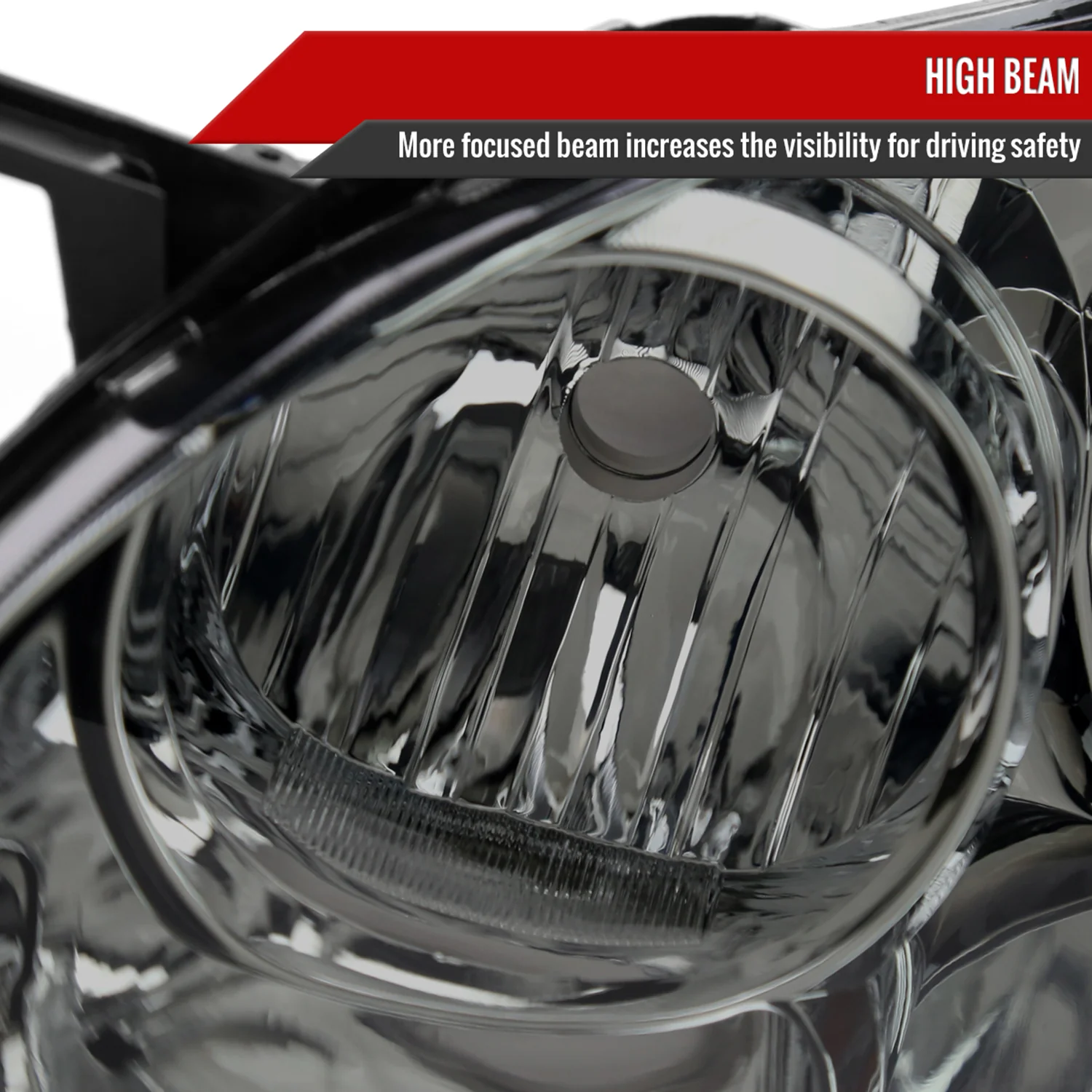 2003-2008 Toyota Corolla Factory Style Headlights Chrome/Light Smoke Lens - Image 4