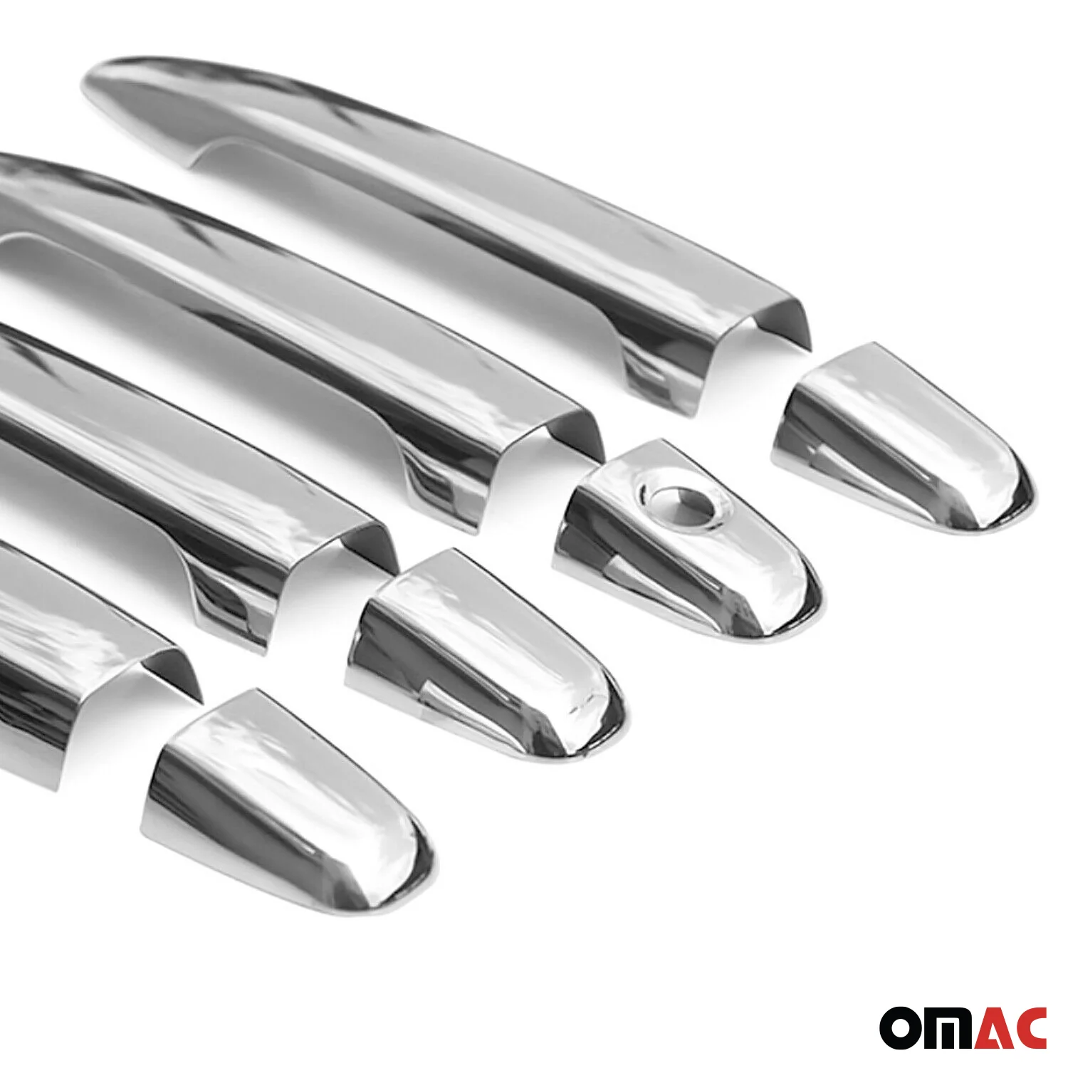 2003-2009 Toyota 4Runner Door Handle Cover Protector 4-Door S.Steel Chrome 8Pcs - Image 7