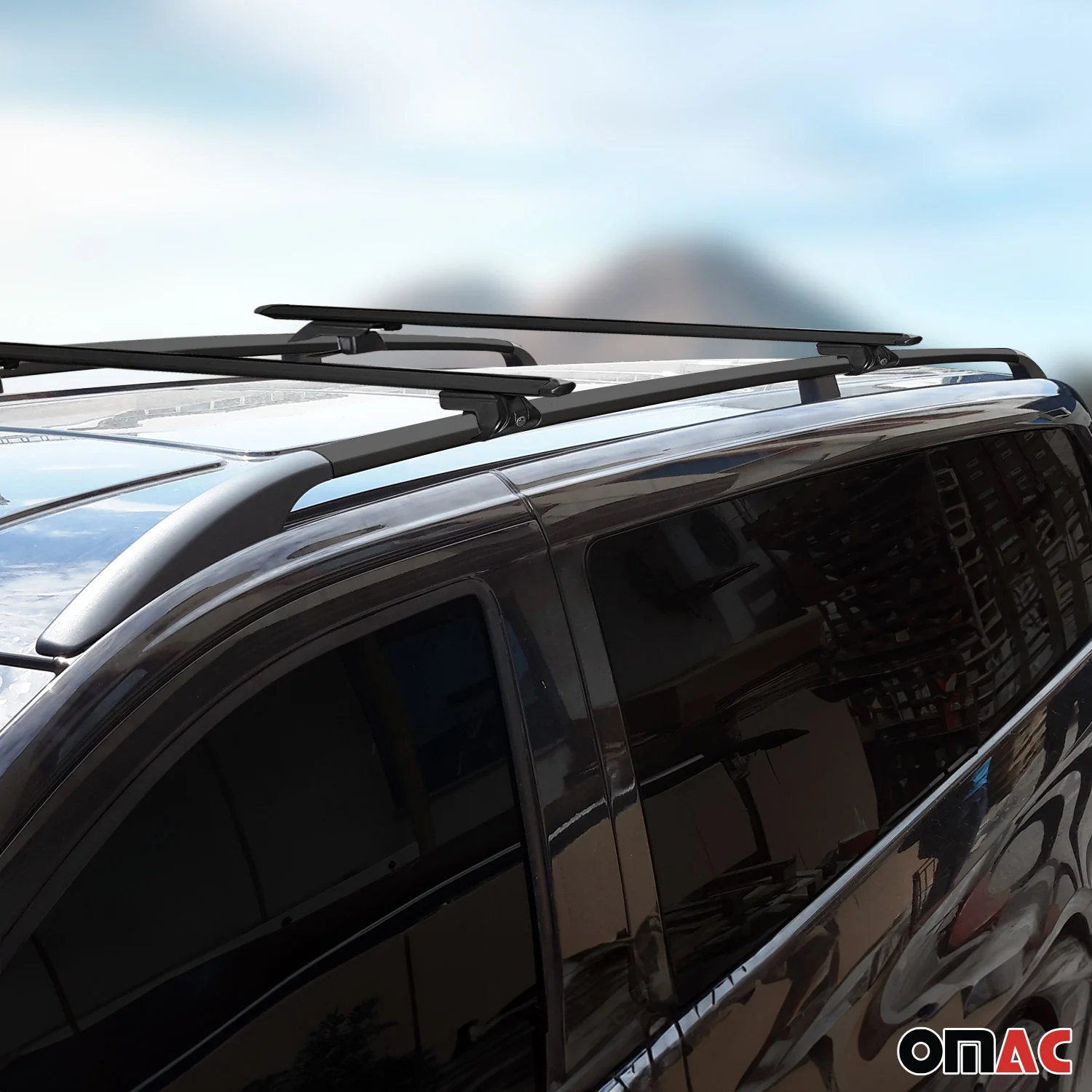 2003-2010 Porsche Cayenne Roof Racks & Roof Rack Rails Black - Image 2