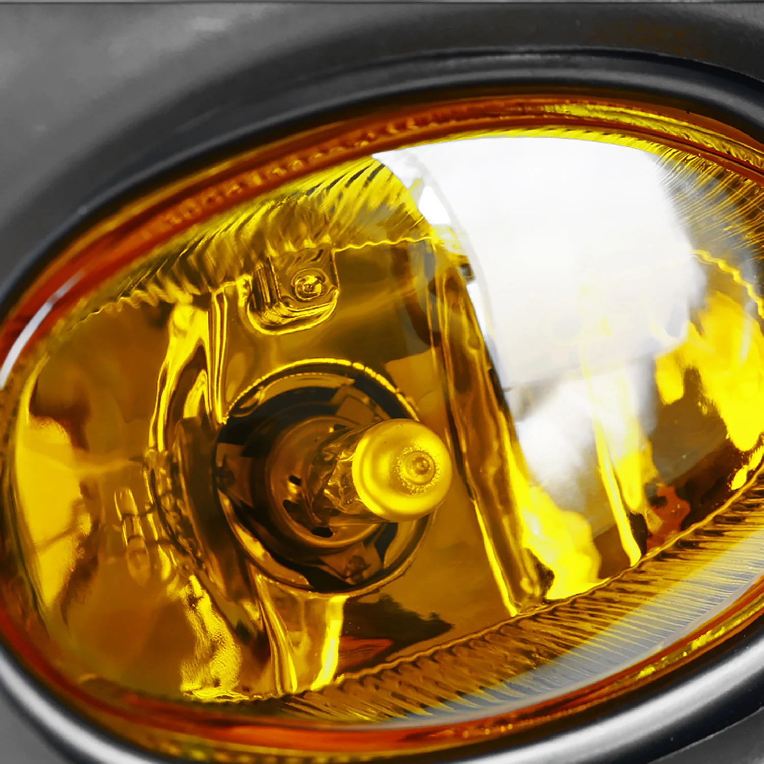 2004-2005 Acura TSX H11 Fog Lights Kit Chrome Housing/Yellow Lens - Image 2