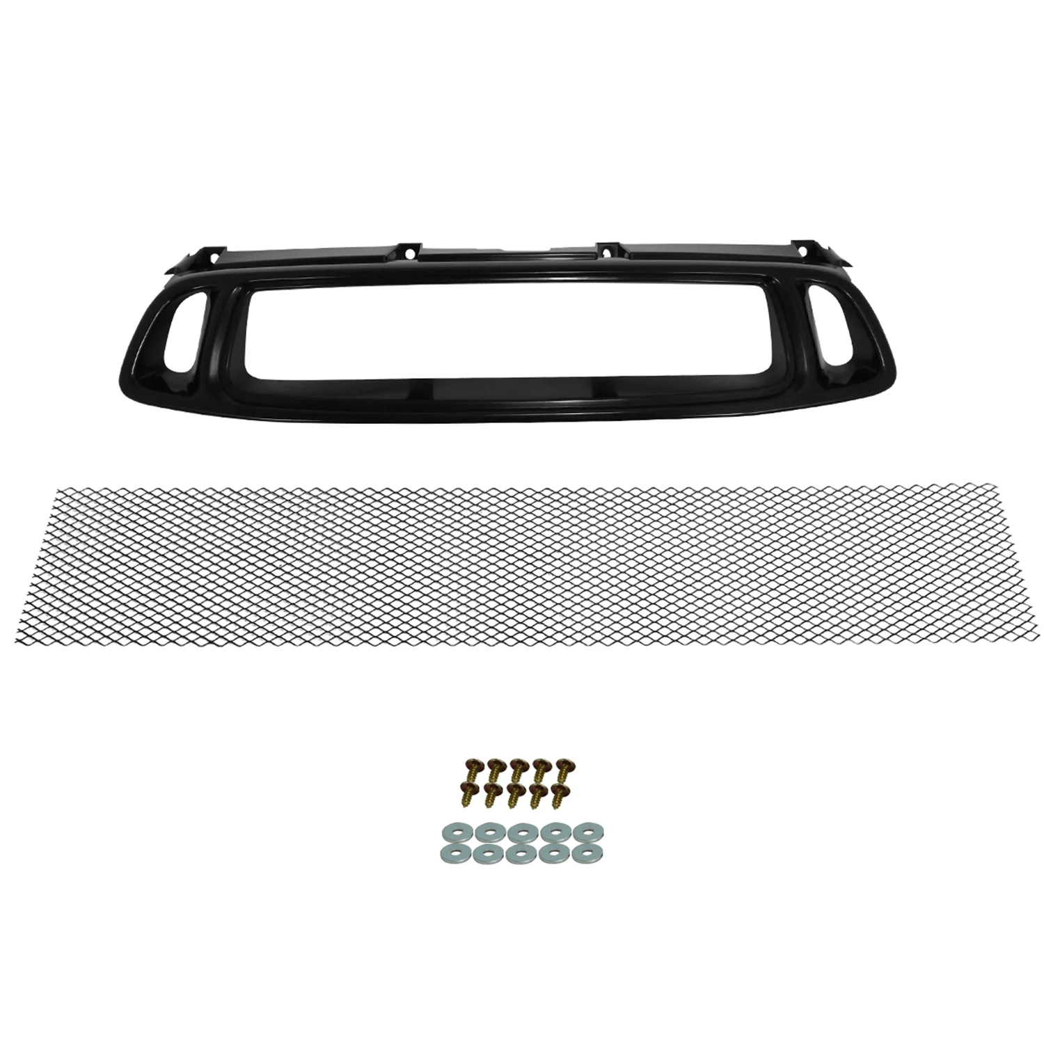 2004-2005 Subaru Impreza Black ABS Grille w/ Aluminum Mesh - Image 4