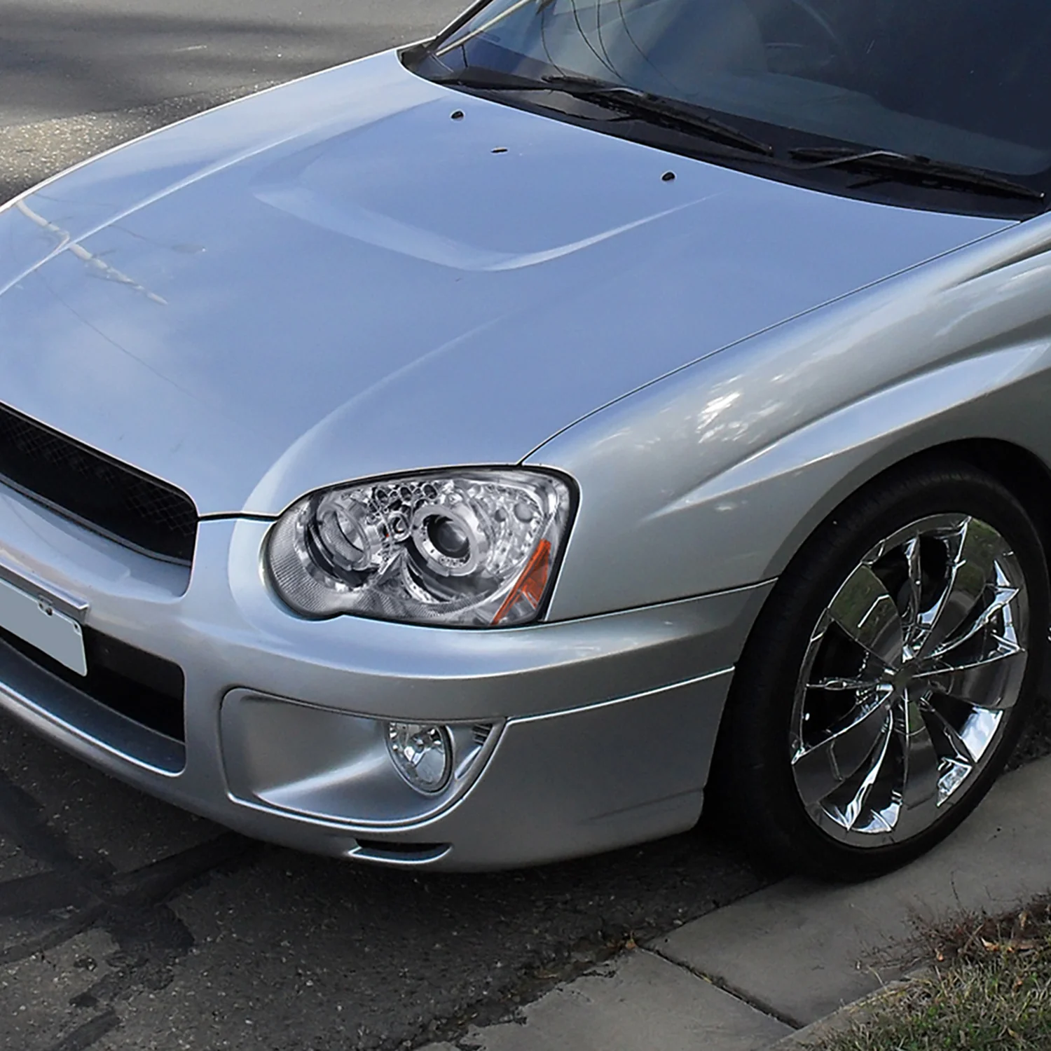 2004-2005 Subaru Impreza WRX/STI Outback Dual Halo Projector Headlights Chrome - Image 10