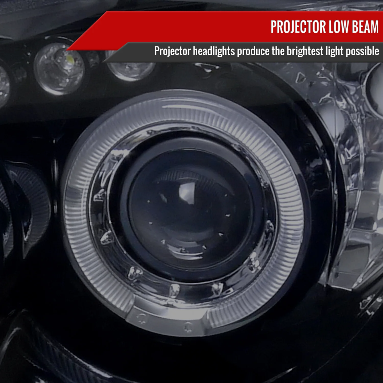 2004-2005 Subaru Impreza WRX/STI Outback Dual Halo Projector Headlights Smoke - Image 3