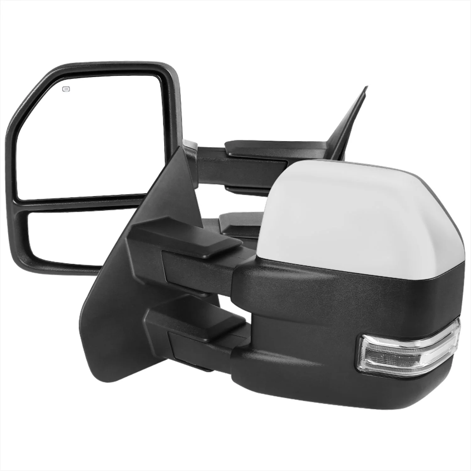 2004-2006 Ford F-150 Chrome Heated Towing Mirrors Clear Lens & Turn Signal