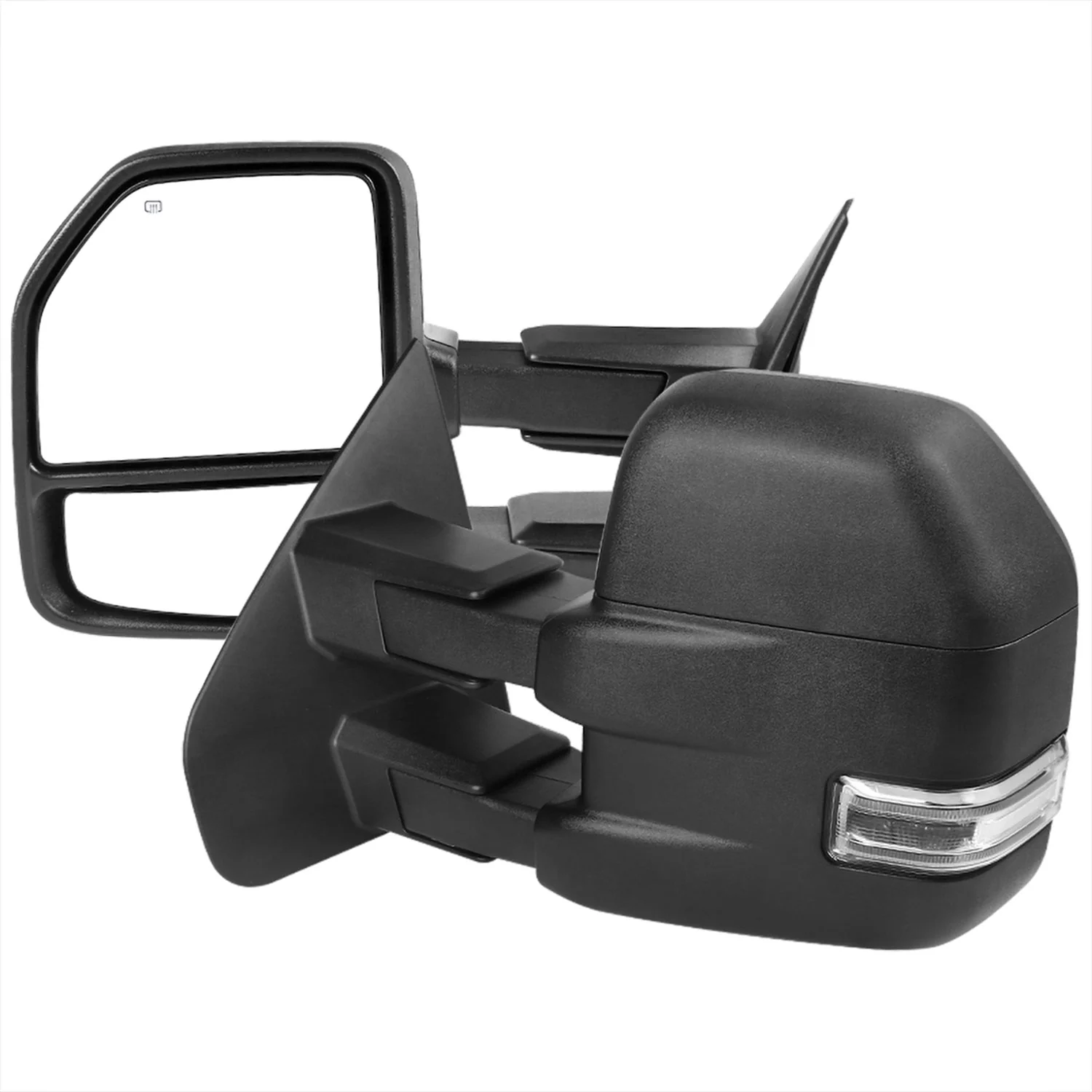 2004-2006 Ford F-150 Heated Towing Mirrors Clear Lens LED Turn Signal Lights