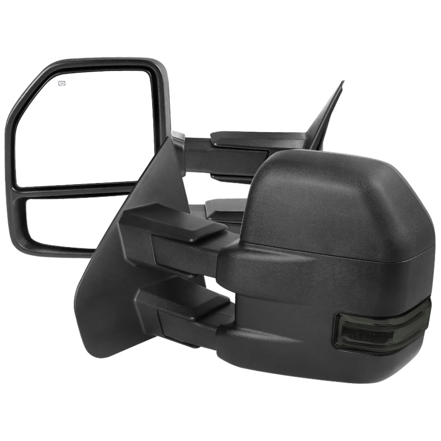 2004-2006 Ford F-150 Heated Towing Mirrors Smoke Lens LED Turn Signal Lights
