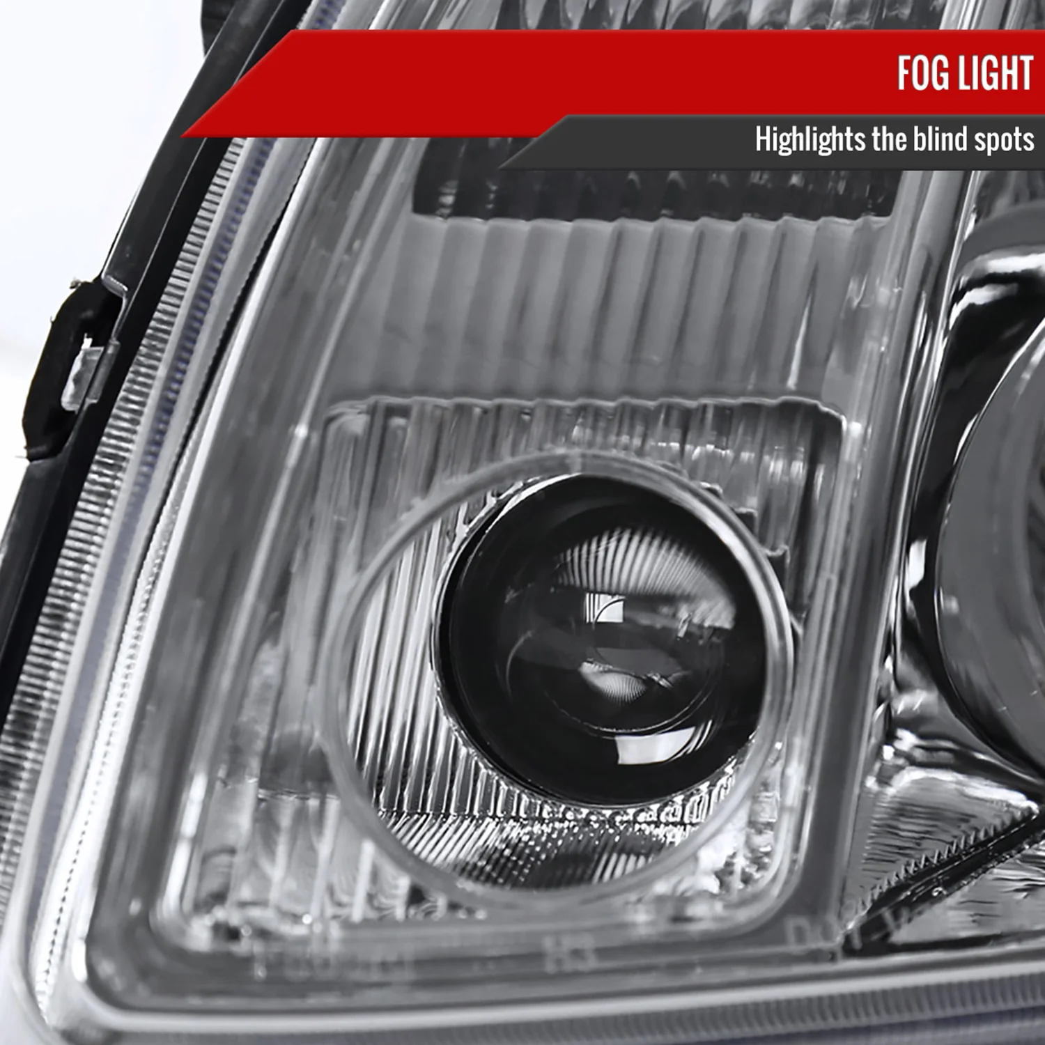 2004-2006 Nissan Maxima Projector Headlights w/ Amber Reflectors Chrome/Clear - Image 5