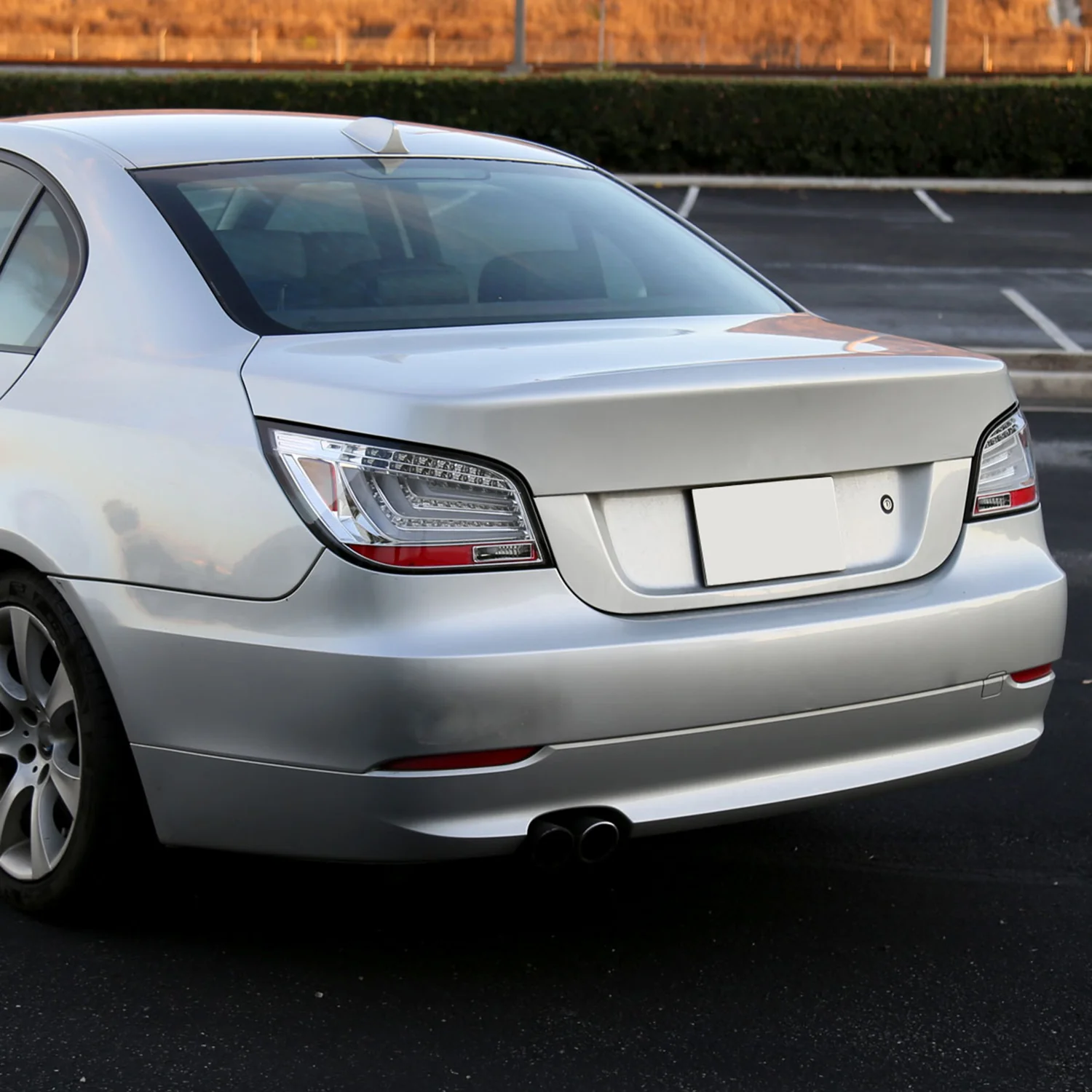 2004-2007 BMW E60 5 Series Sedan LED Tail Lights Chrome Housing/Clear Lens - Image 9