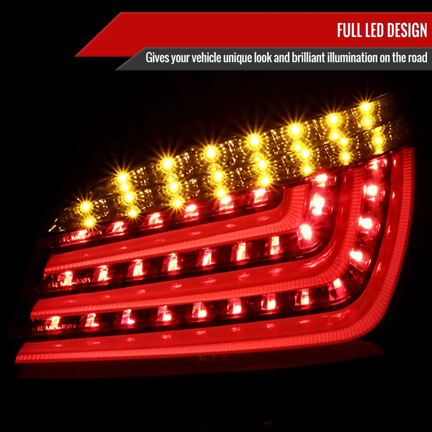 2004-2007 BMW E60 5 Series Sedan LED Tail Lights Glossy Black/Smoke Lens - Image 2