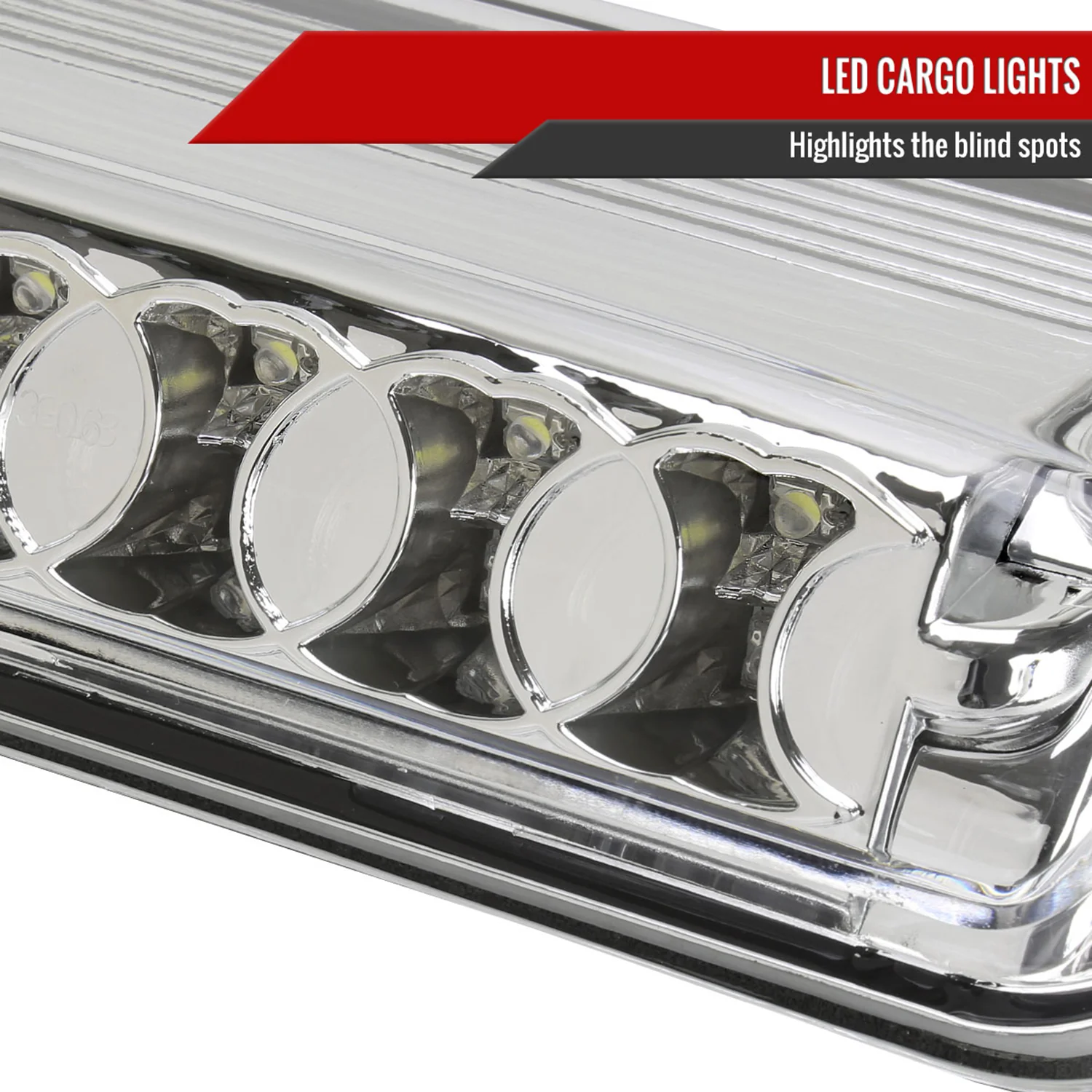 2004-2008 Ford F-150 LED 3rd Brake Light Chrome Housing/Clear Lens - Image 4