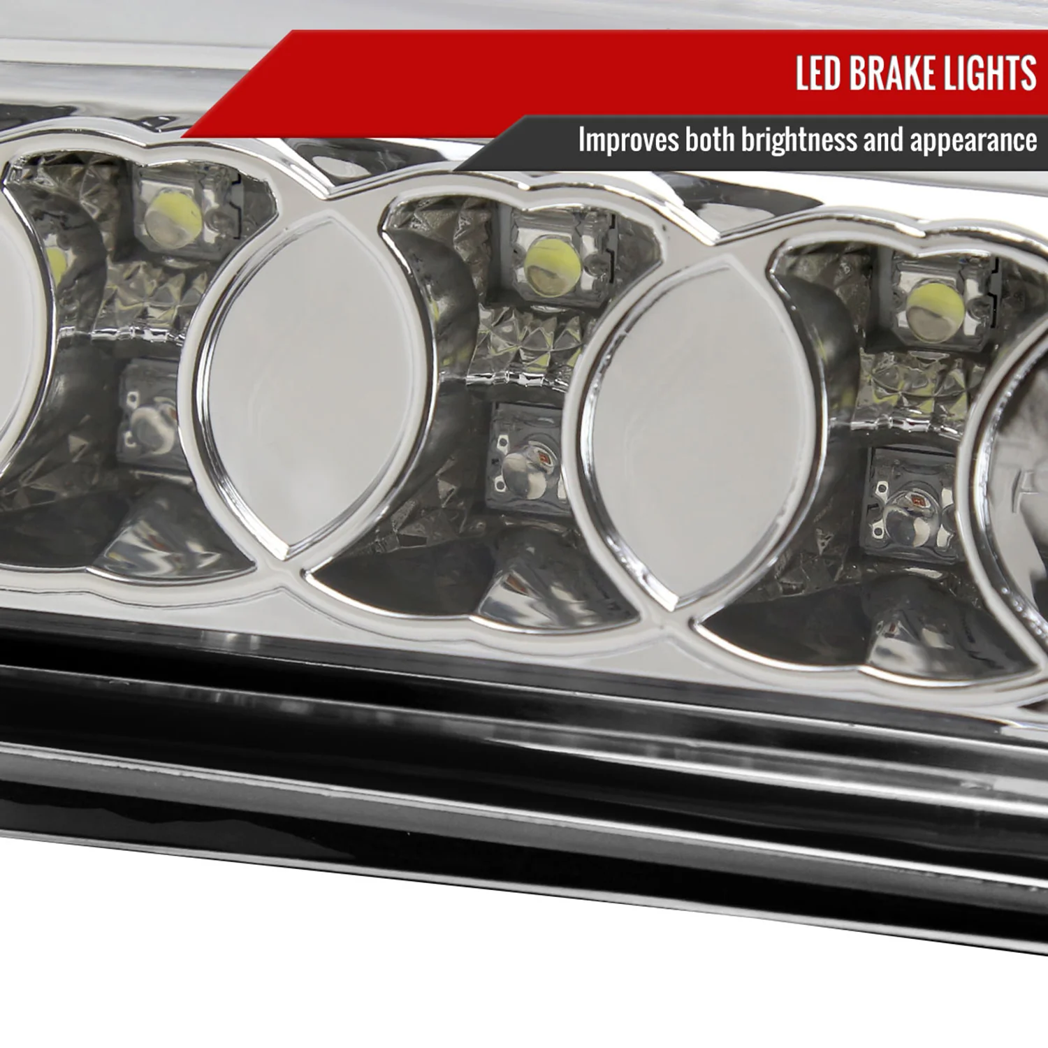 2004-2008 Ford F-150 LED 3rd Brake Light Chrome Housing/Clear Lens - Image 5
