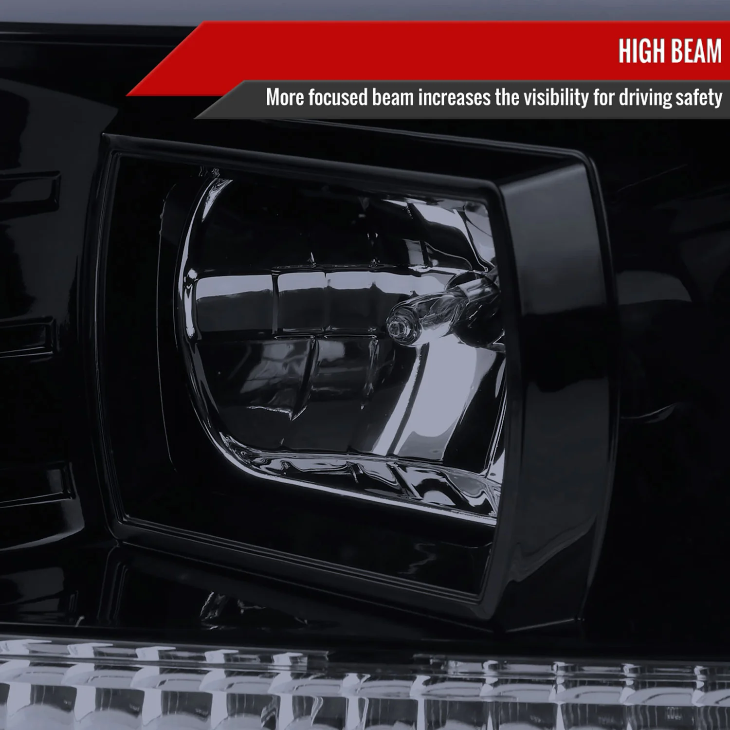 2004-2008 Ford F-150/Lincoln Mark LT LED CBar Projector Headlights Smoke - Image 4