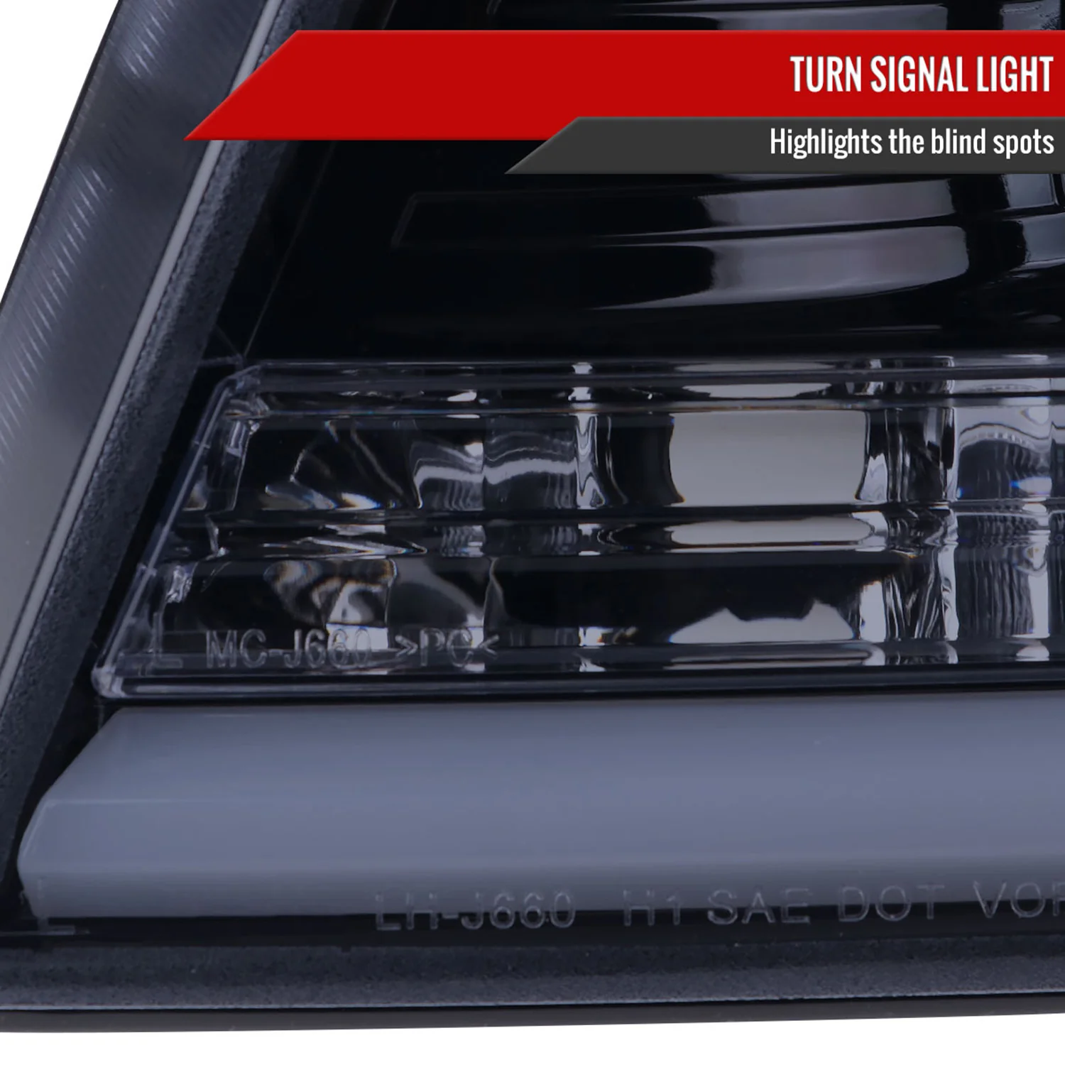2004-2008 Ford F-150/Lincoln Mark LT LED CBar Projector Headlights Smoke - Image 5