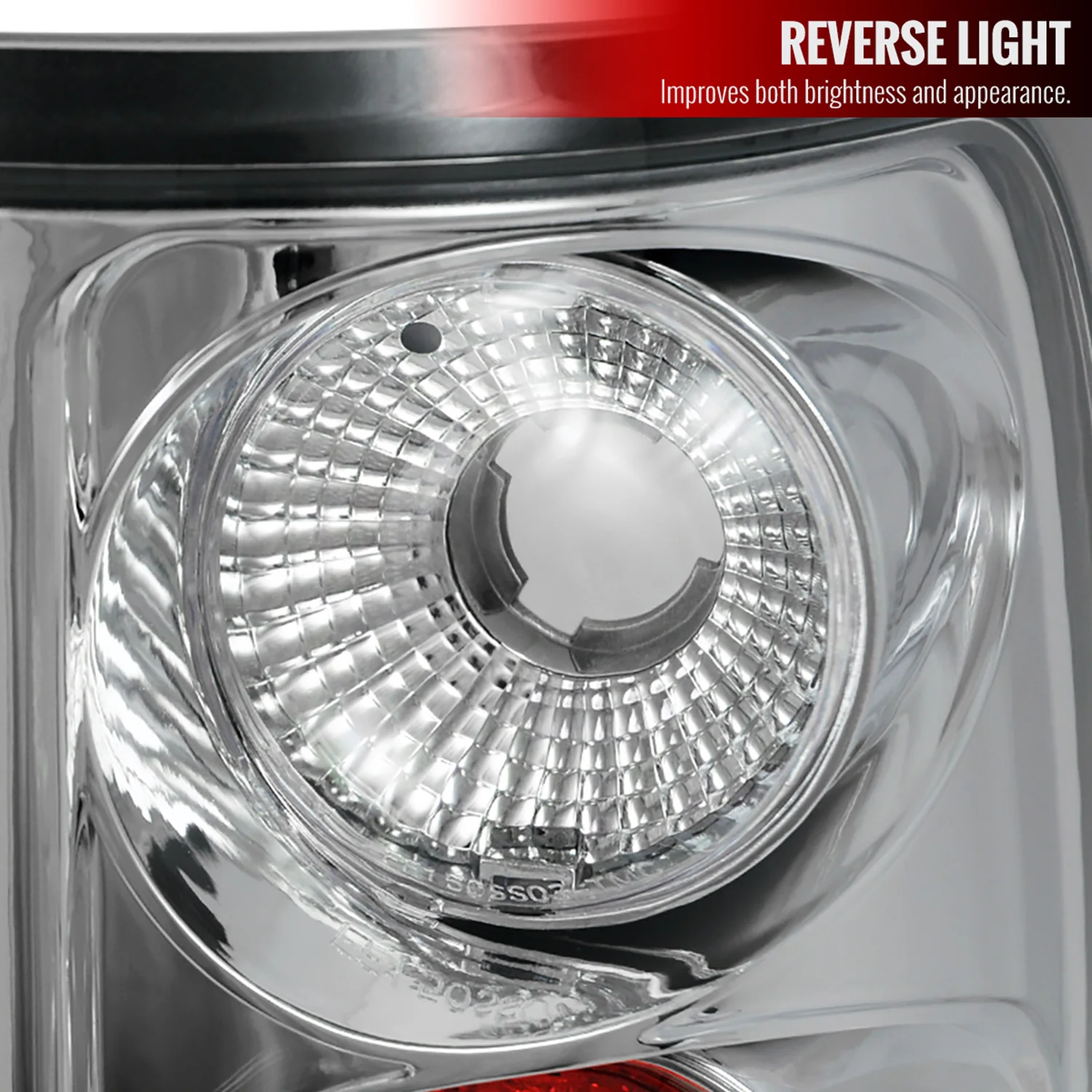 2004-2008 Ford F-150 Styleside Tail Lights Chrome Housing/Clear Lens - Image 2