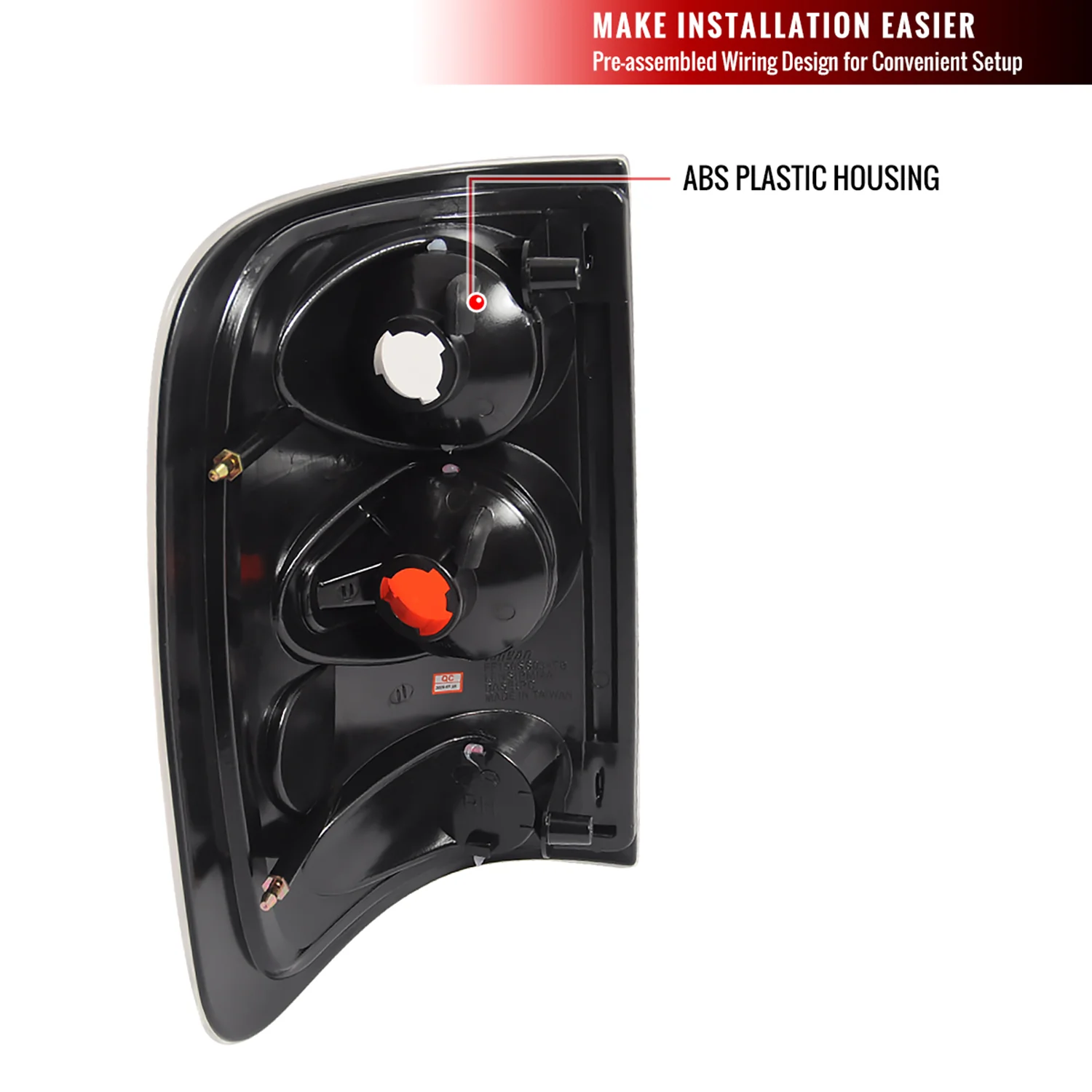 2004-2008 Ford F-150 Styleside Tail Lights Matte Black Housing/Clear Lens - Image 9
