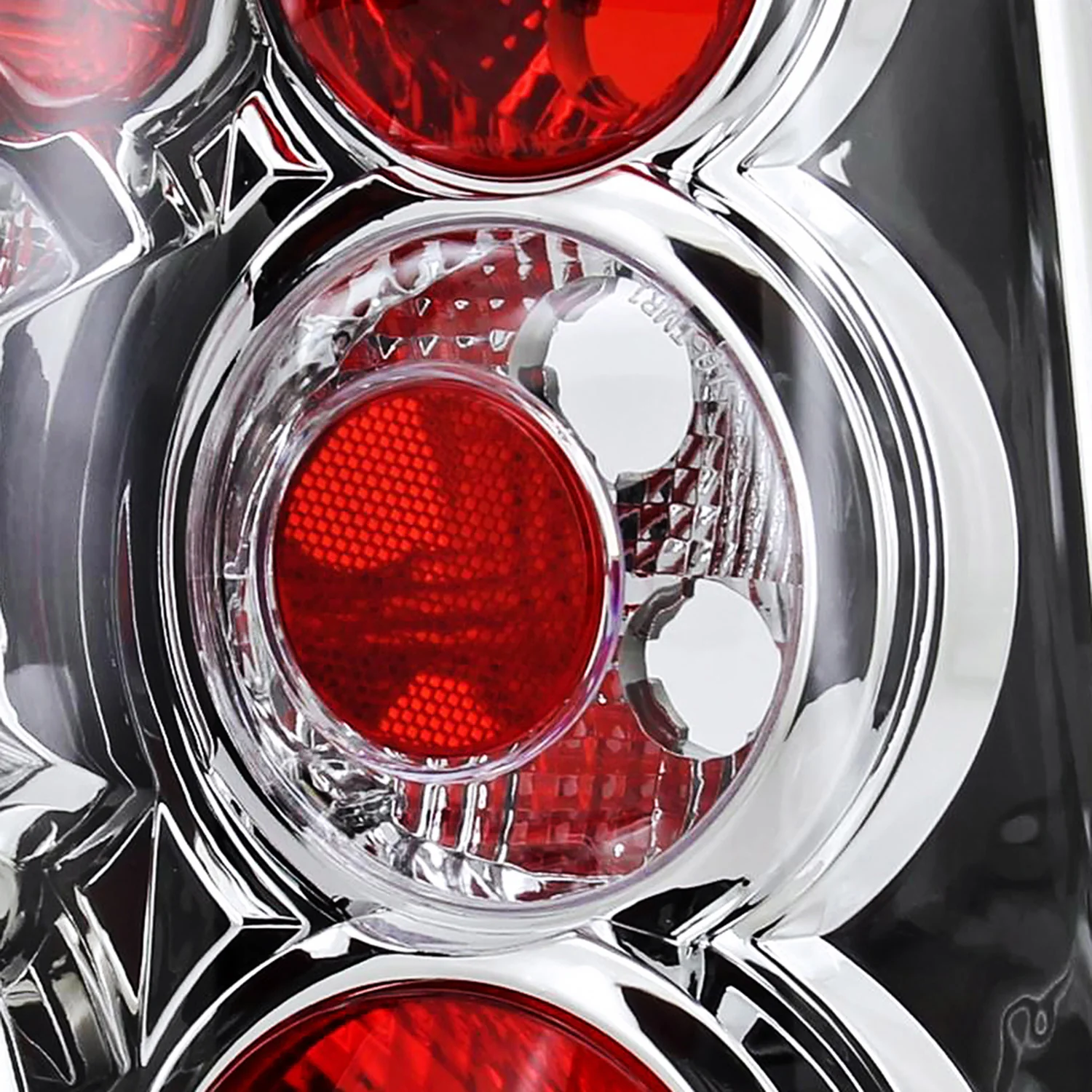 2004-2009 Hyundai Tucson Tail Lights Chrome Housing/Clear Lens - Image 3