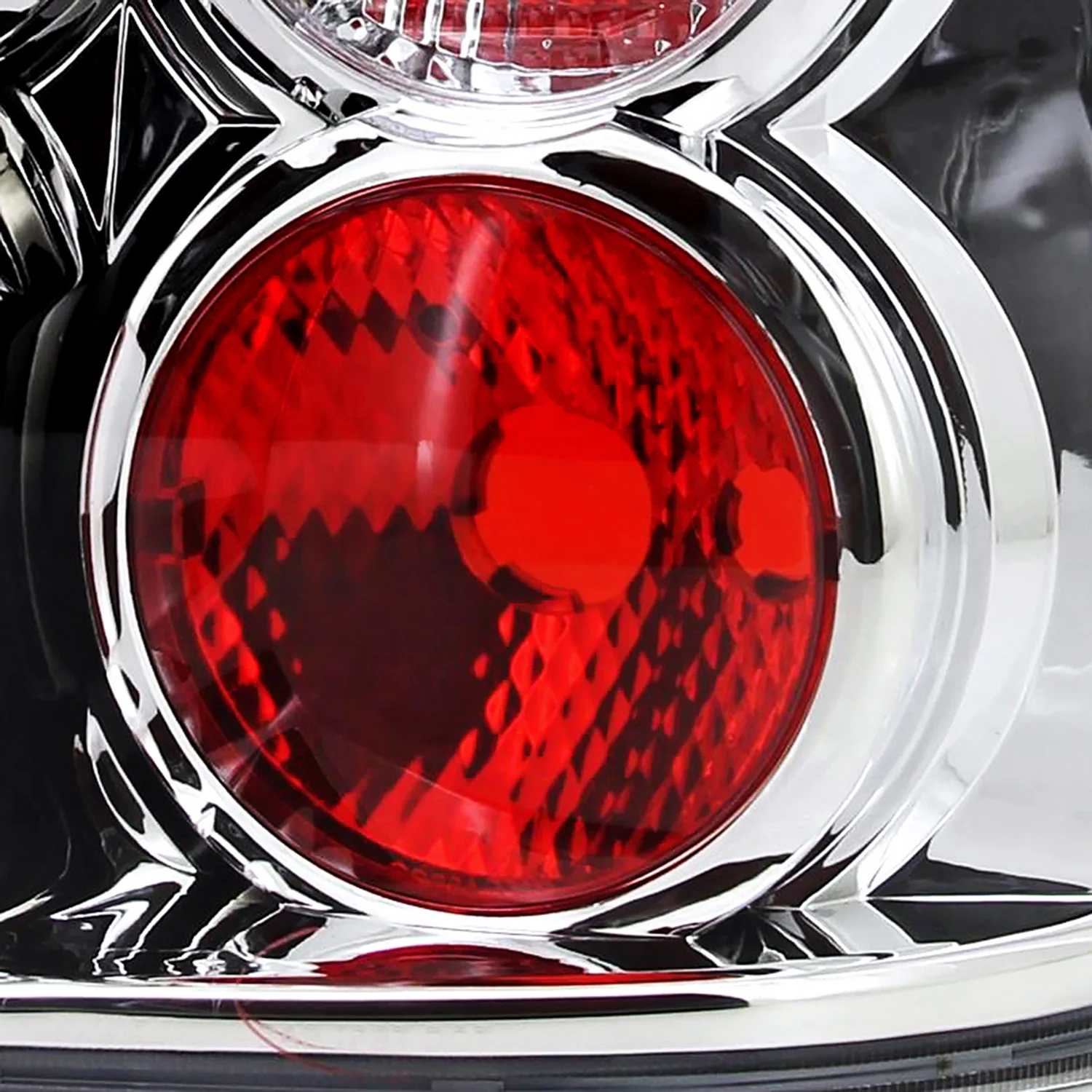 2004-2009 Hyundai Tucson Tail Lights Chrome Housing/Clear Lens - Image 4