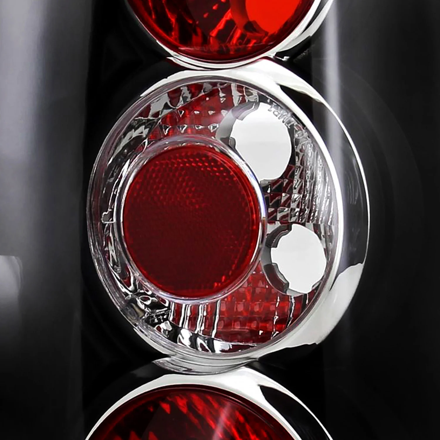 2004-2009 Hyundai Tucson Tail Lights Matte Black Housing/Clear Lens - Image 3