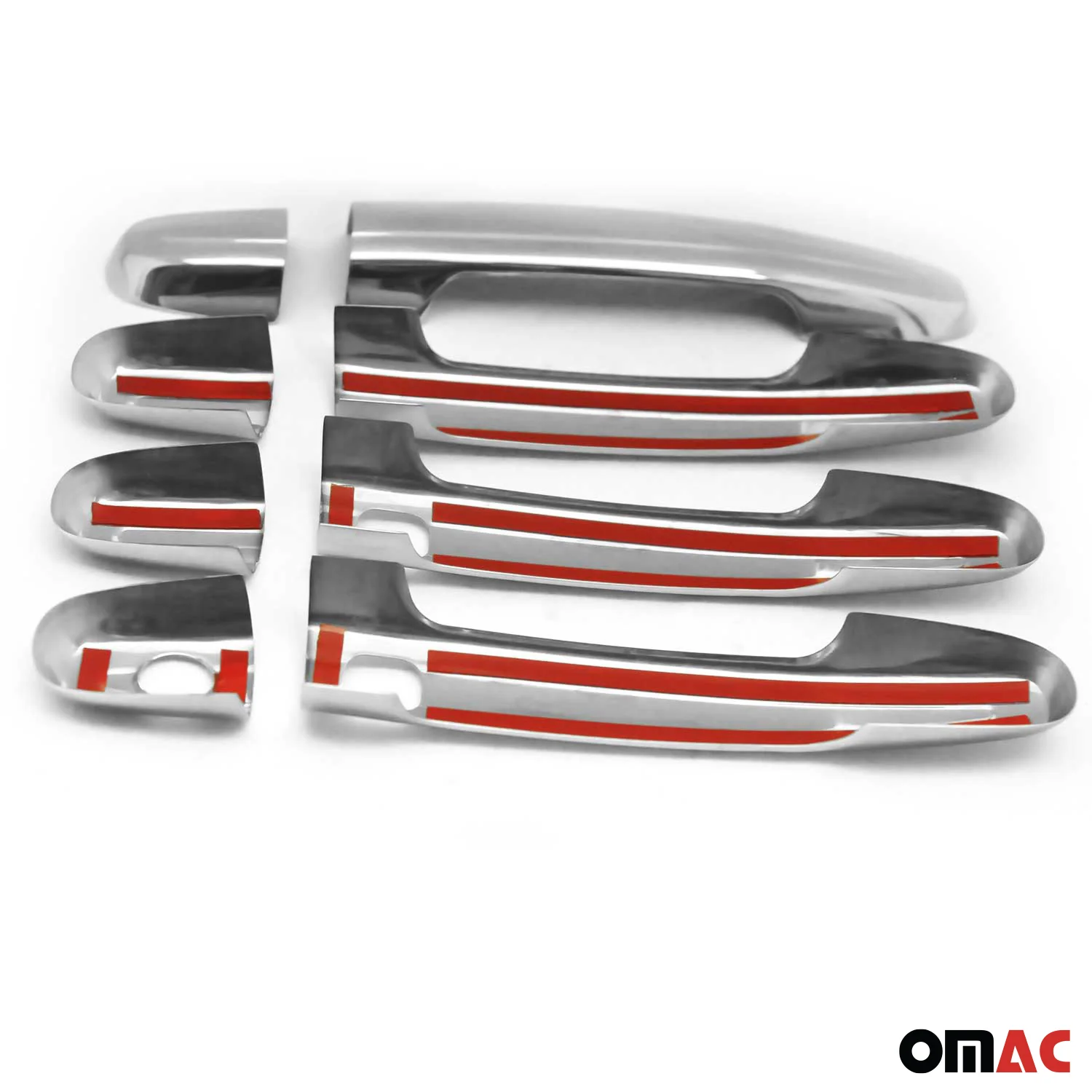 2004-2010 Toyota Sienna Door Handle Cover Protector Keyless S.Steel Chrome 8Pcs - Image 5