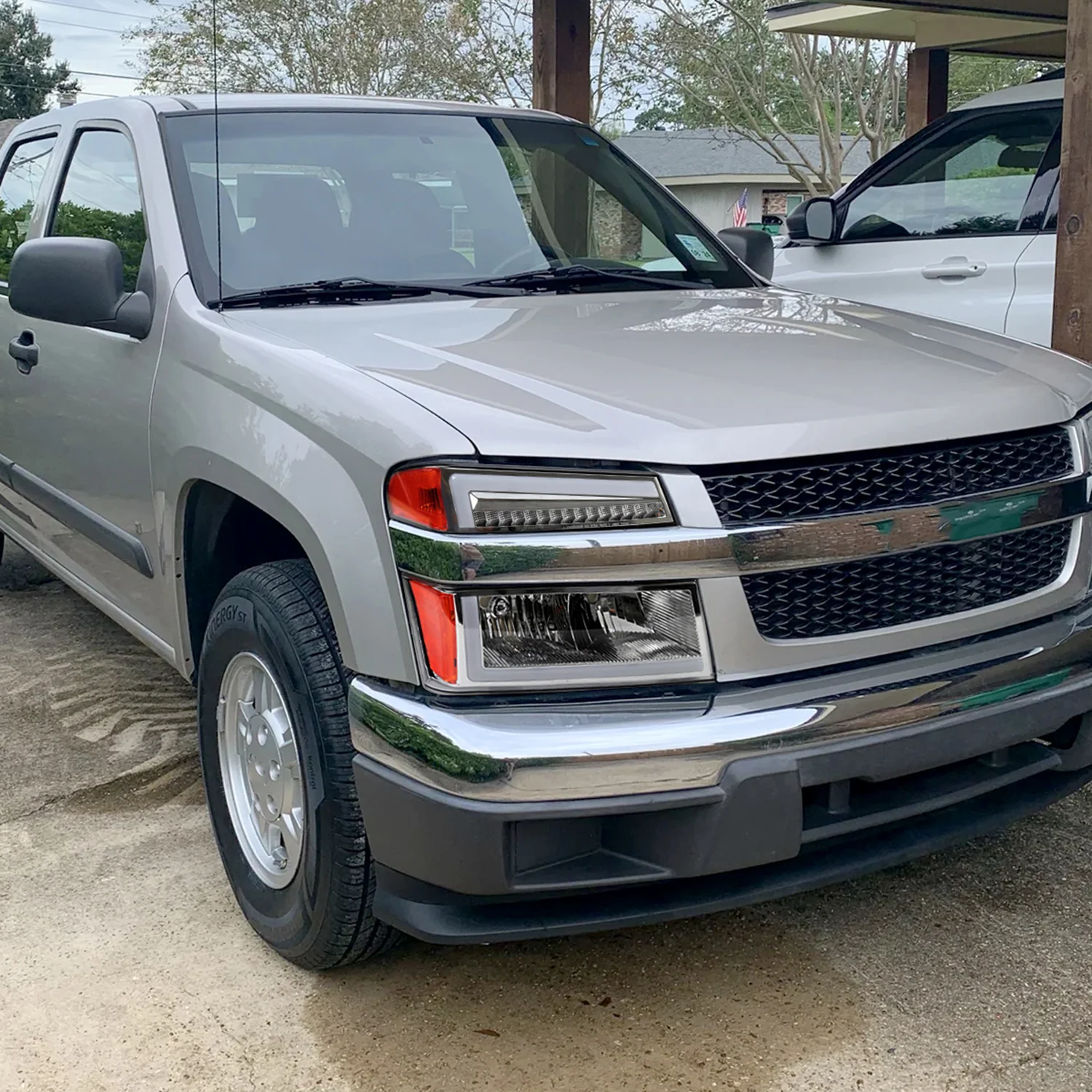 2004-2012 Chevy Colorado/ Canyon/ISUZU I-Series Headlights LED Bar Chrome - Image 10