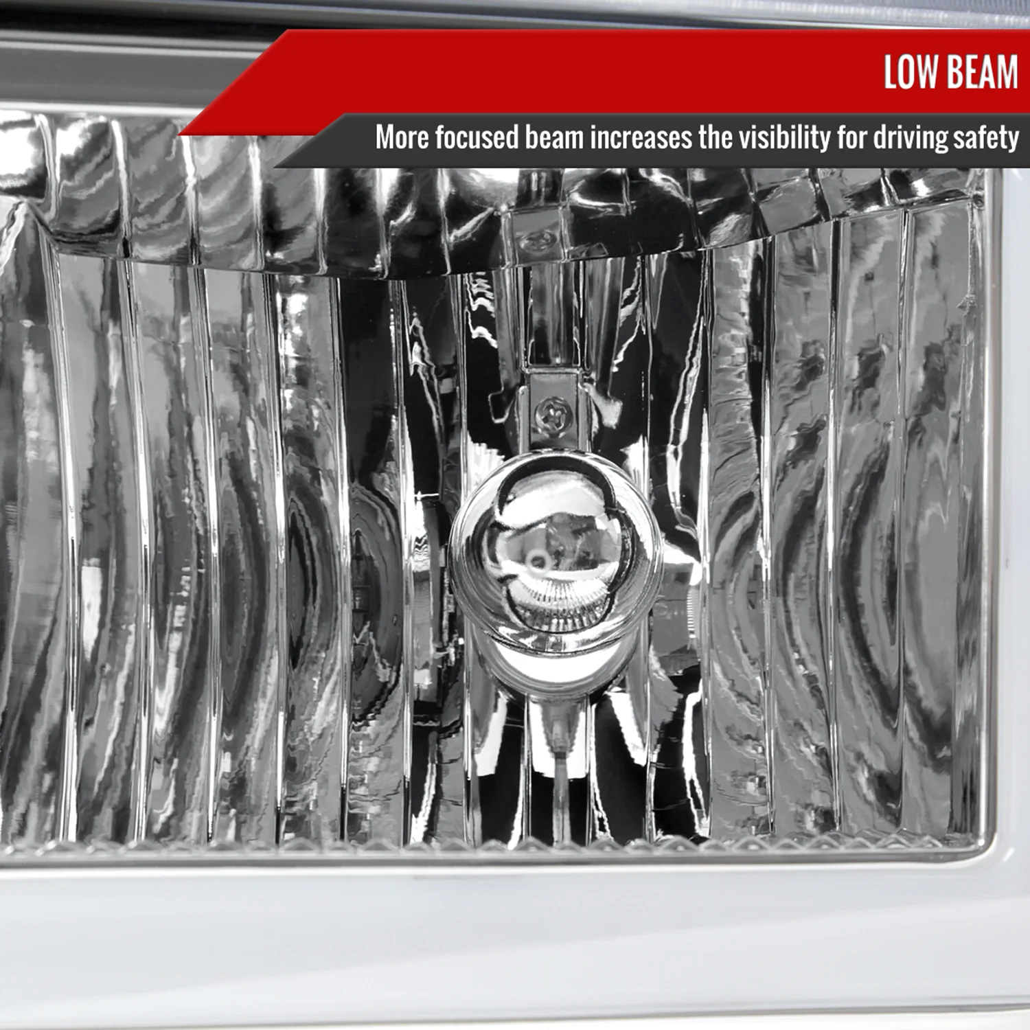 2004-2012 Chevy Colorado/ Canyon/ISUZU I-Series Headlights LED Bar Chrome - Image 3