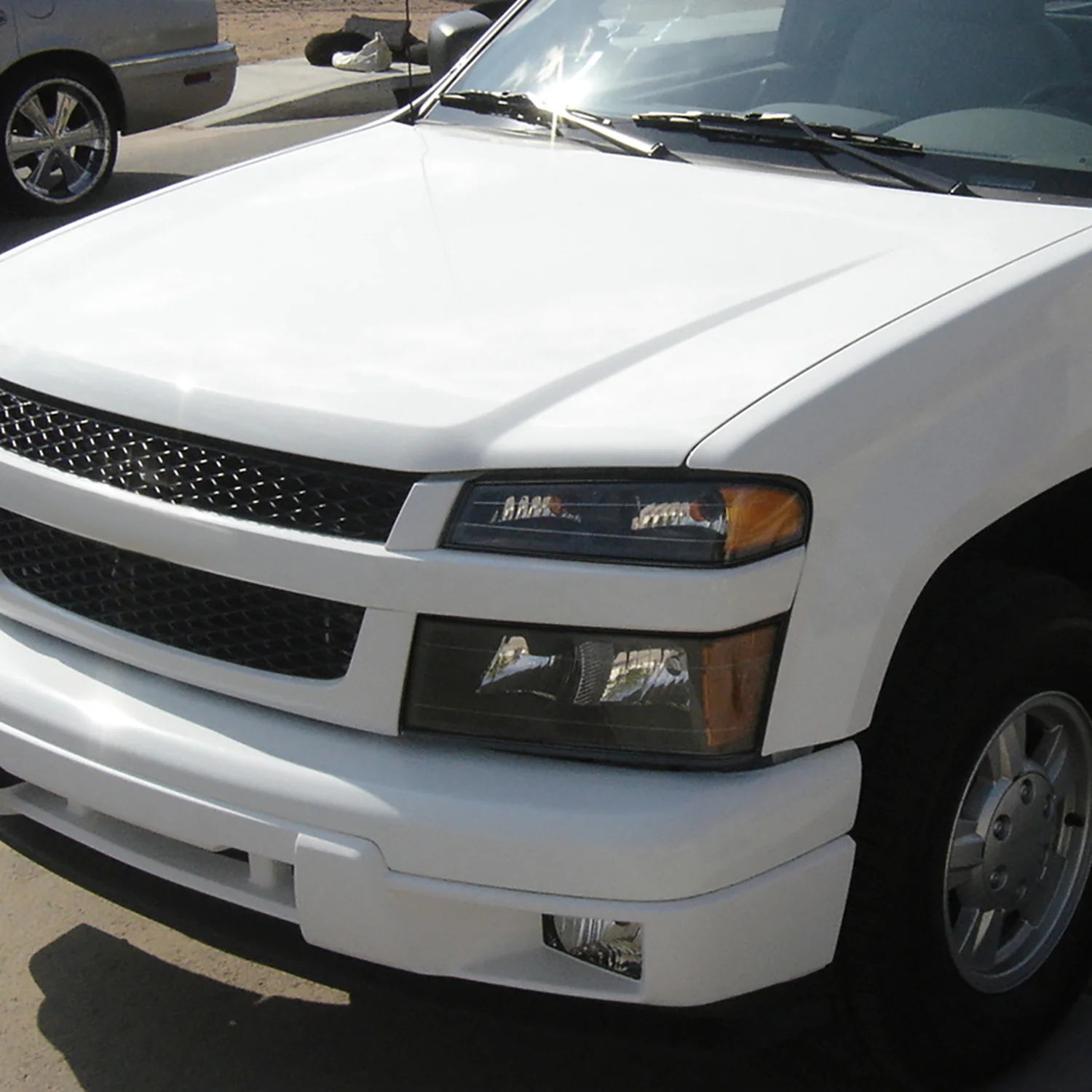 2004-2012 Chevy Colorado /Canyon Isuzu I-Series Headlights Pair Matte Black - Image 9