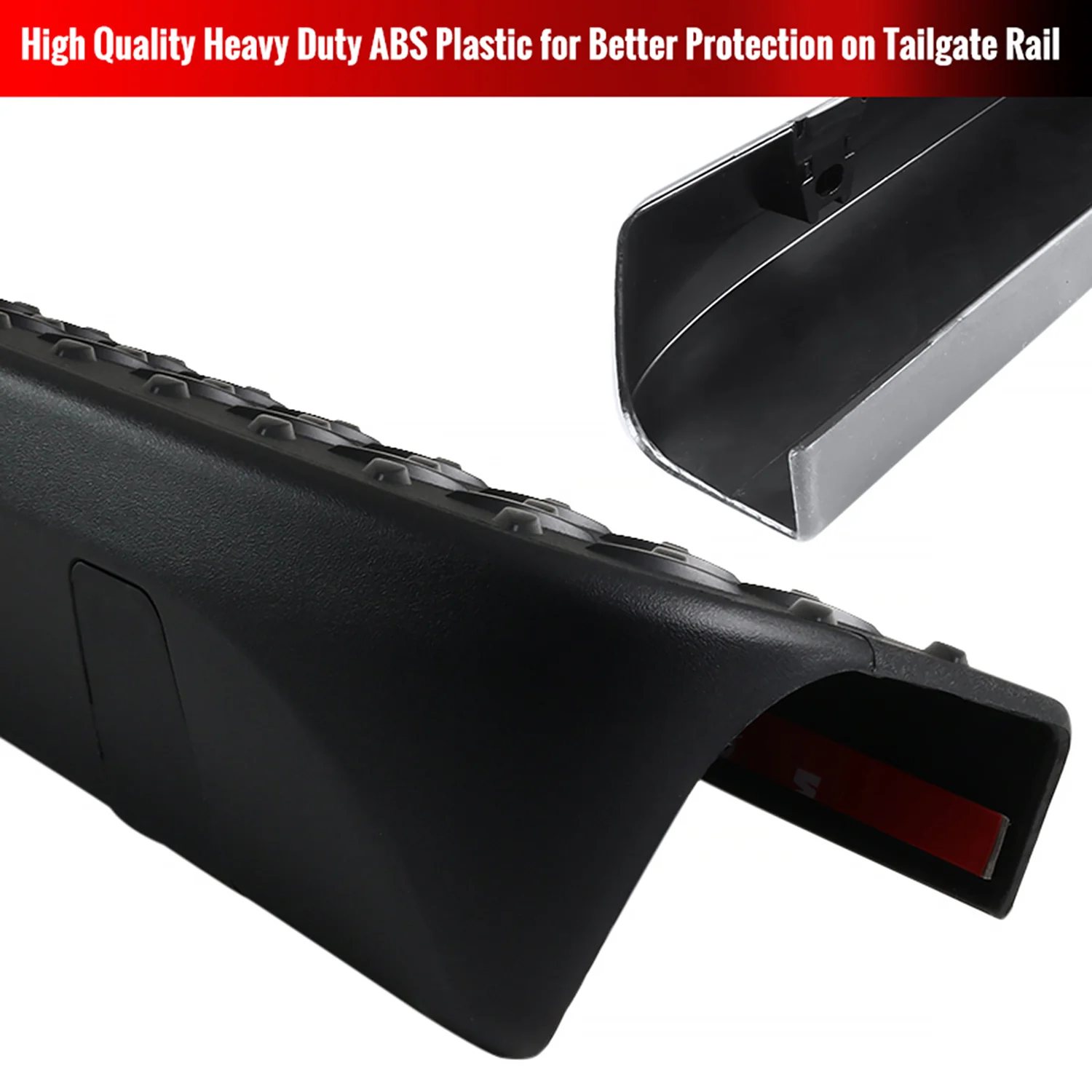 2004-2012 Chevy Colorado/ GMC Canyon Black Tailgate Cap Top Protector Cover - Image 3