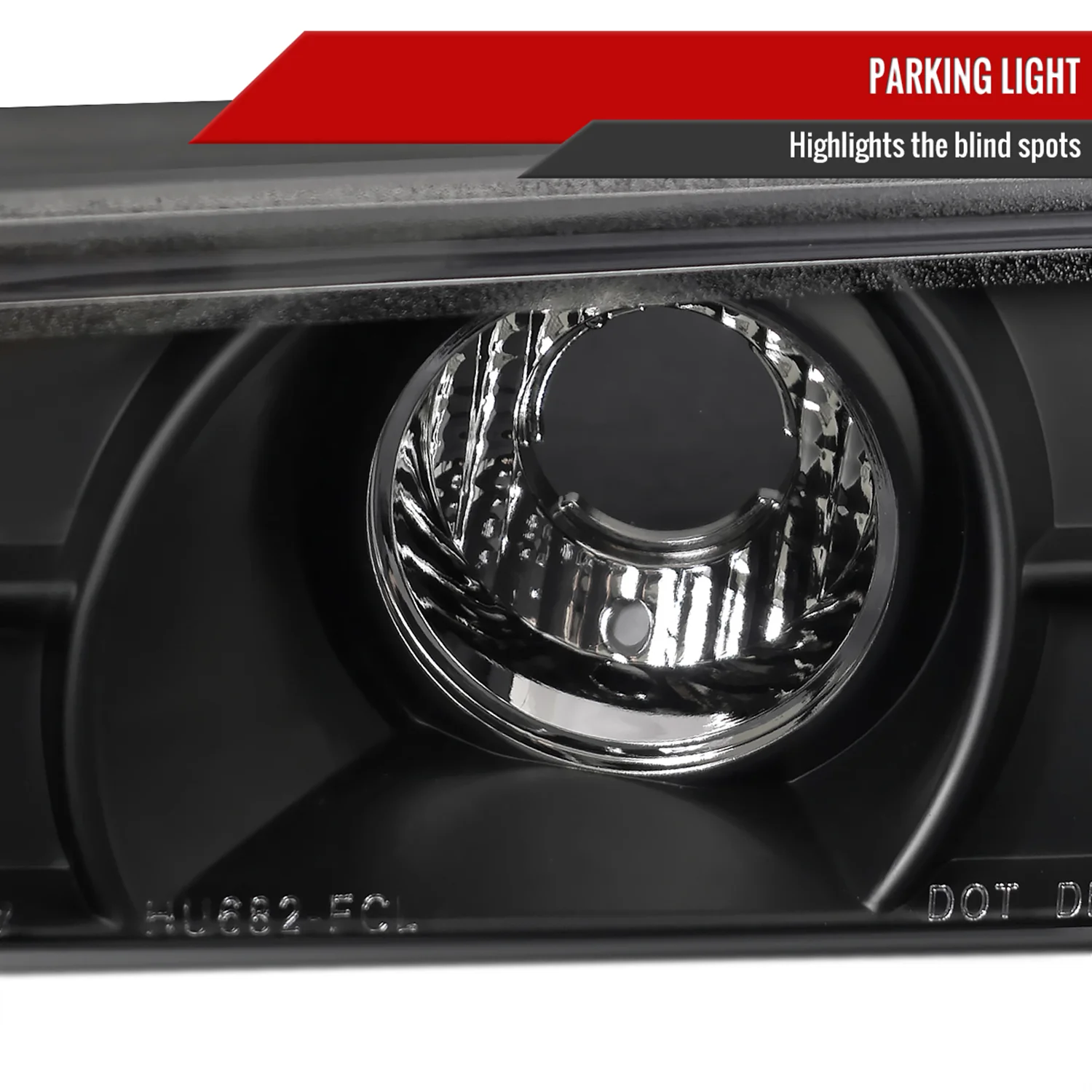 2004-2012 Chevy Colorado GMC Canyon Corner Lights Matte Black/Clear Lens - Image 3