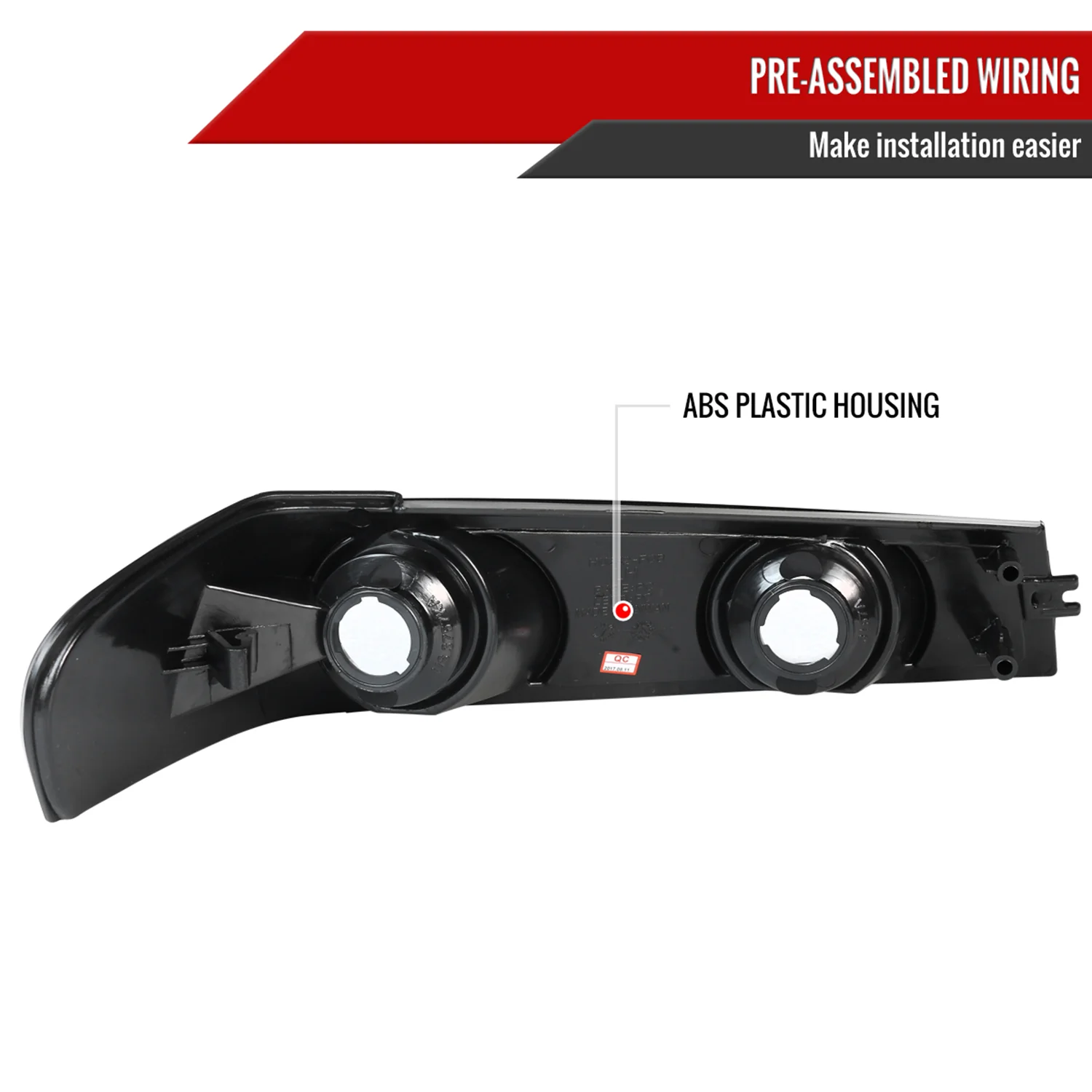 2004-2012 Chevy Colorado GMC Canyon Corner Lights Matte Black/Clear Lens - Image 9