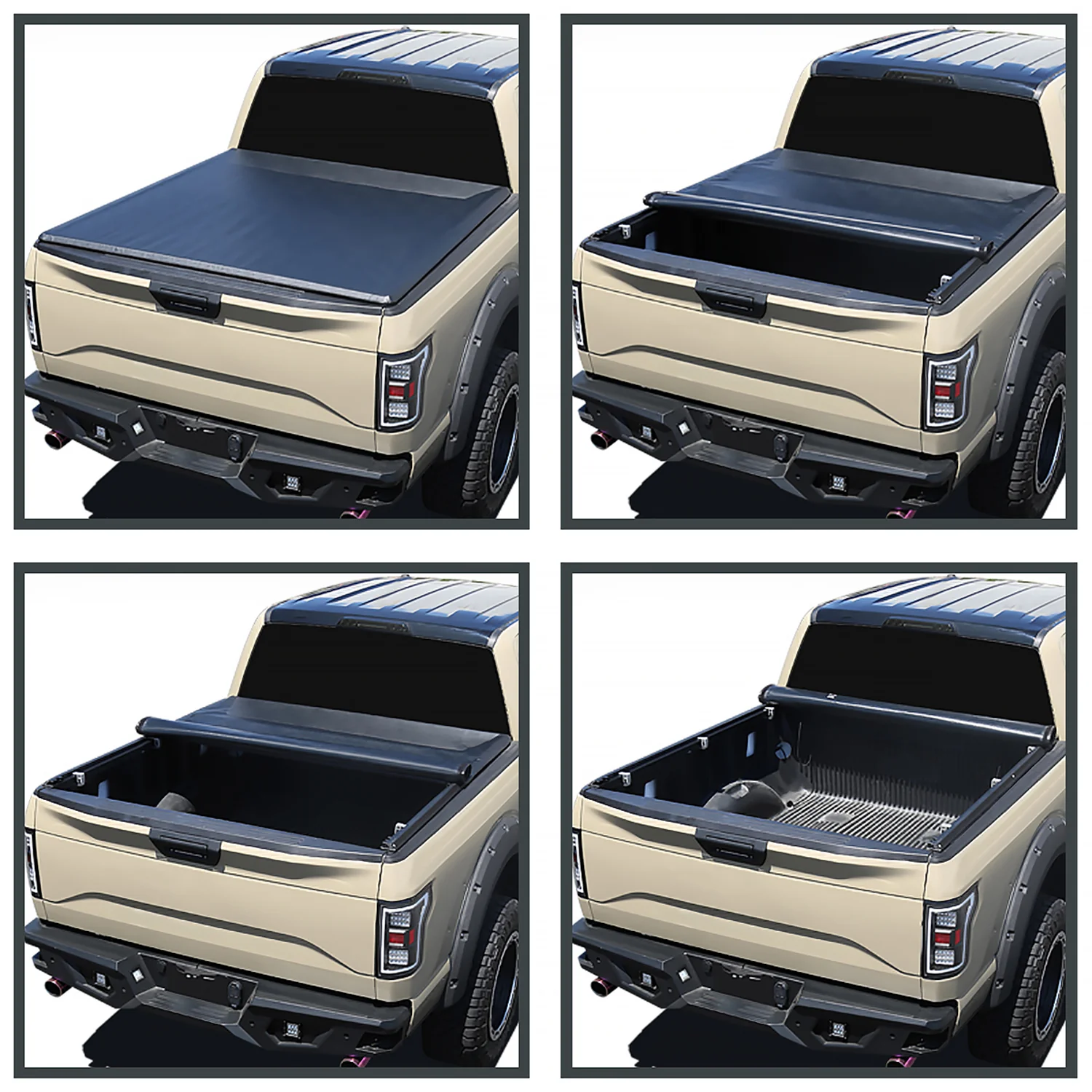 2004-2014 Ford F-150 66" Short Bed Roll Up Vinyl Tonneau Cover